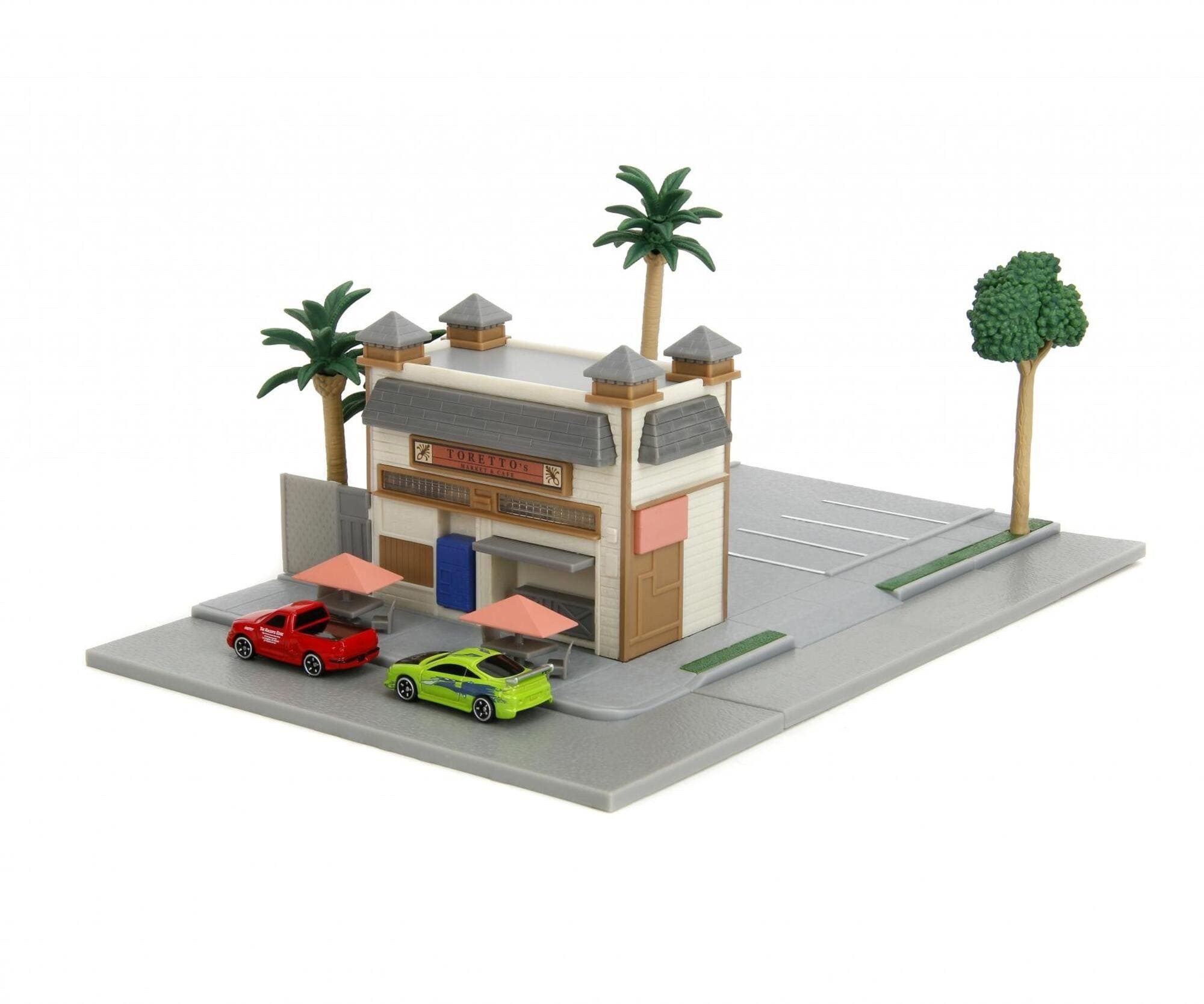 JADA Modellauto Jada Fast & Furious Toretto´s Café Nano Diorama Scene
