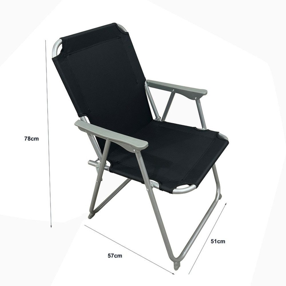 BruKa Campingstuhl 2er Set SUNNY SEAT faltbarer Klappstuhl, Faltstuhl Outdoor Stuhl – Bild 5 von 5