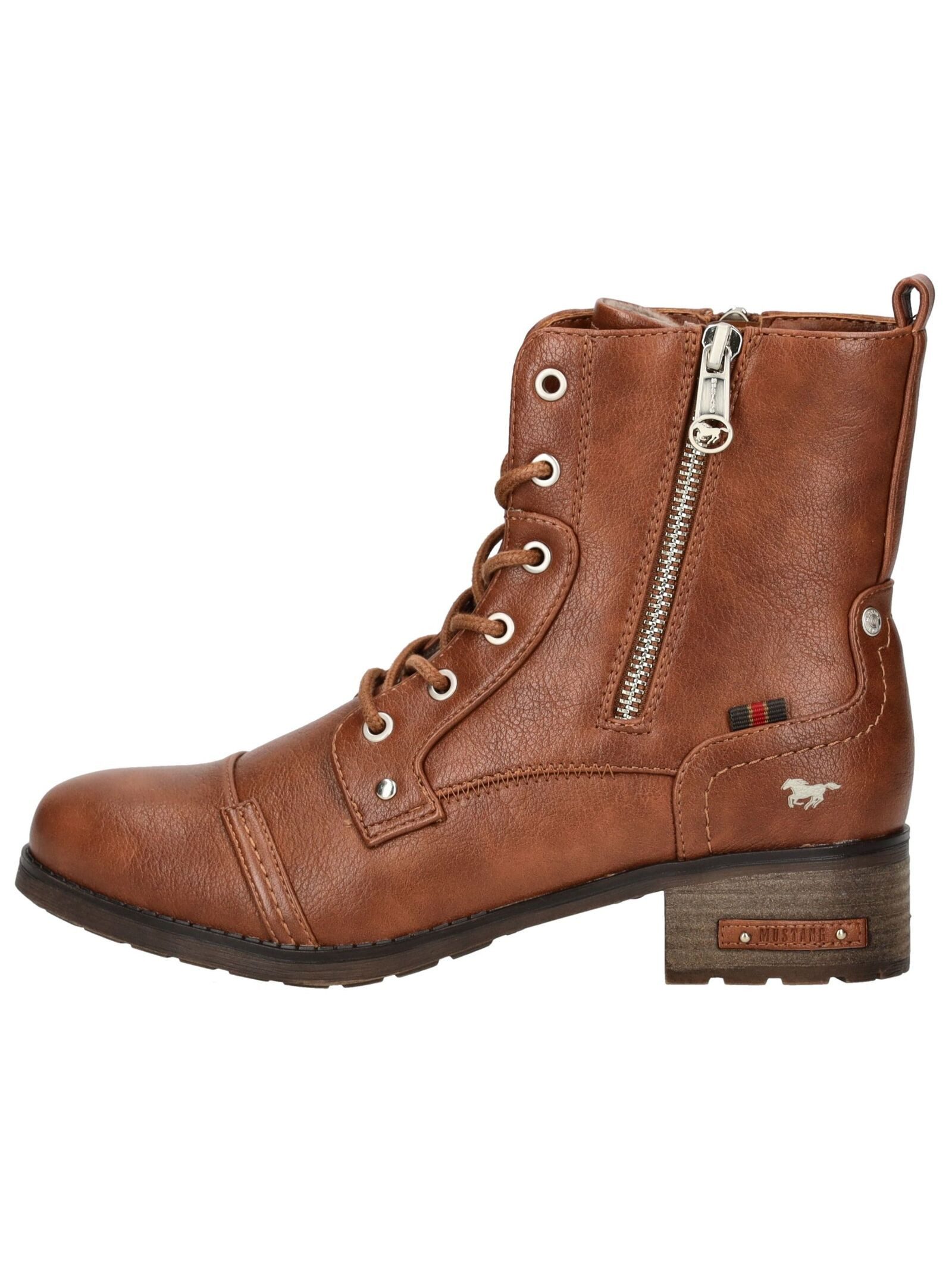 Mustang Shoes Mustang Shoes Stiefelette Lederimitat Schnürstiefelette günstig online kaufen