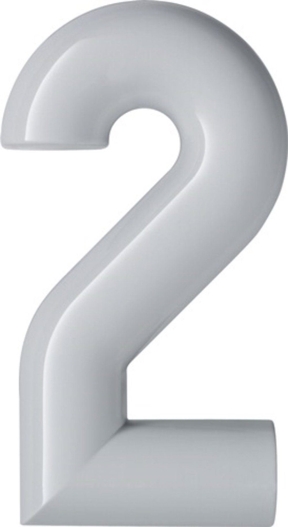 HEWI Hausnummer HEWI 702.165.2 99 Hausnummer Ziffer 2 Spezial-Polyamid 99 reinweiß 16