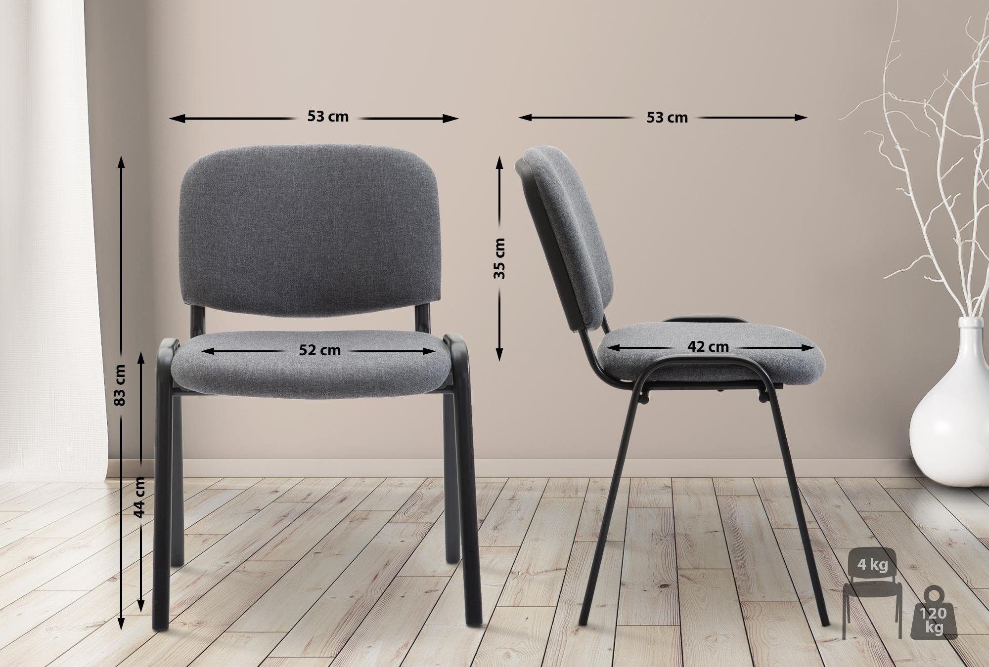 CLP Besucherstuhl Ken V2 Stoff, robust günstig online kaufen