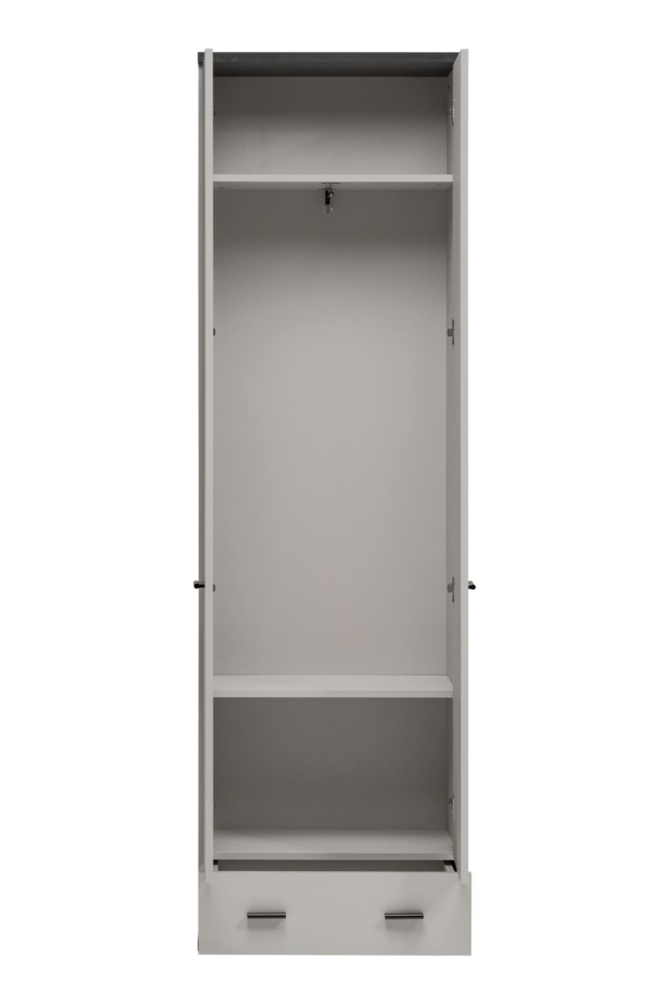 ASM-Moebel Garderoben-Set Flurgarderobe Schuhschrank Wandpaneel HUGO IV mit Sitzbank und Spiegel, Mit Sitzbank und Spiegel