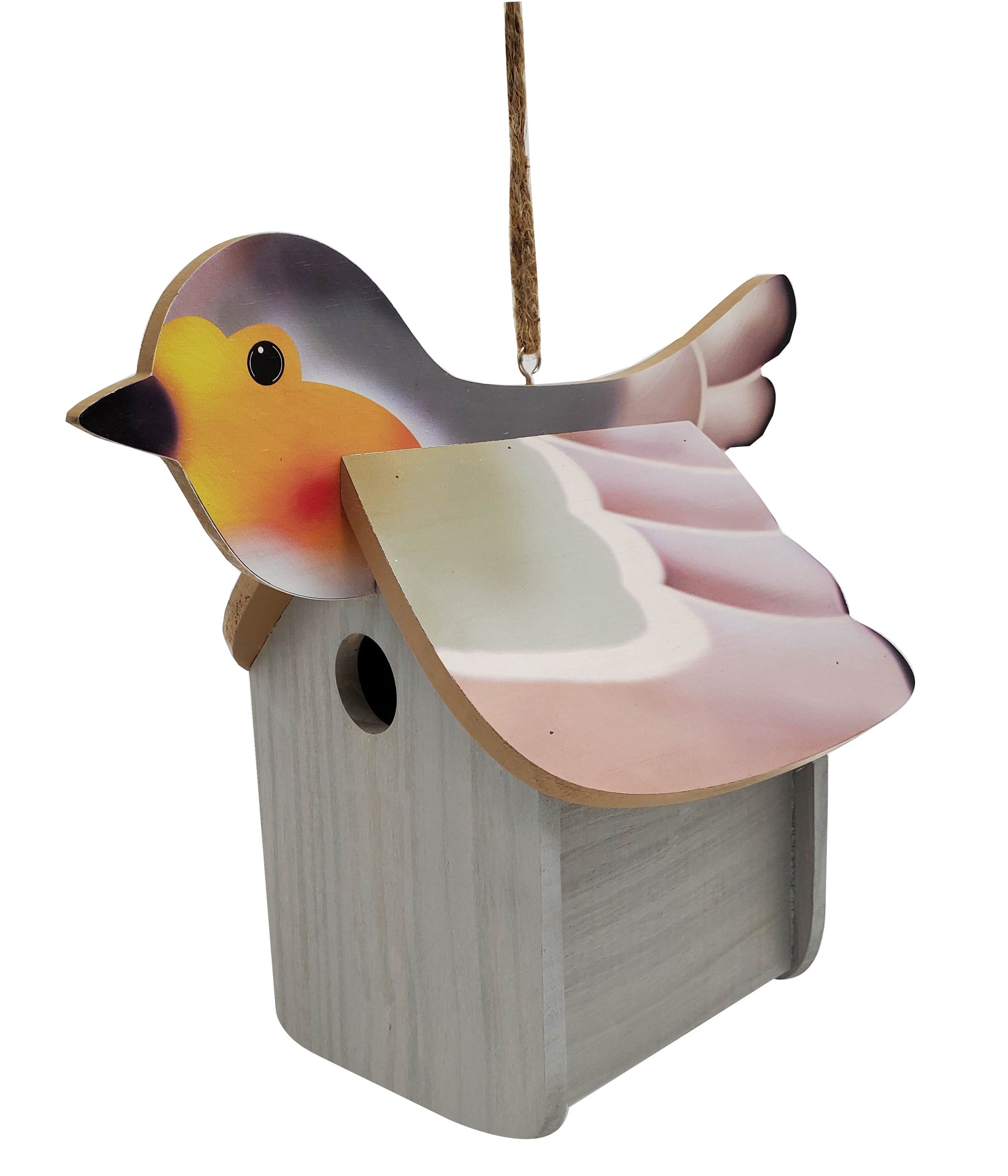 Dehner Nistkasten Natura Premium Nisthöhle Rotkehlchen, 29 x 18 x 26.9 cm, aus FSC®-zertifiziertem Kiefernholz