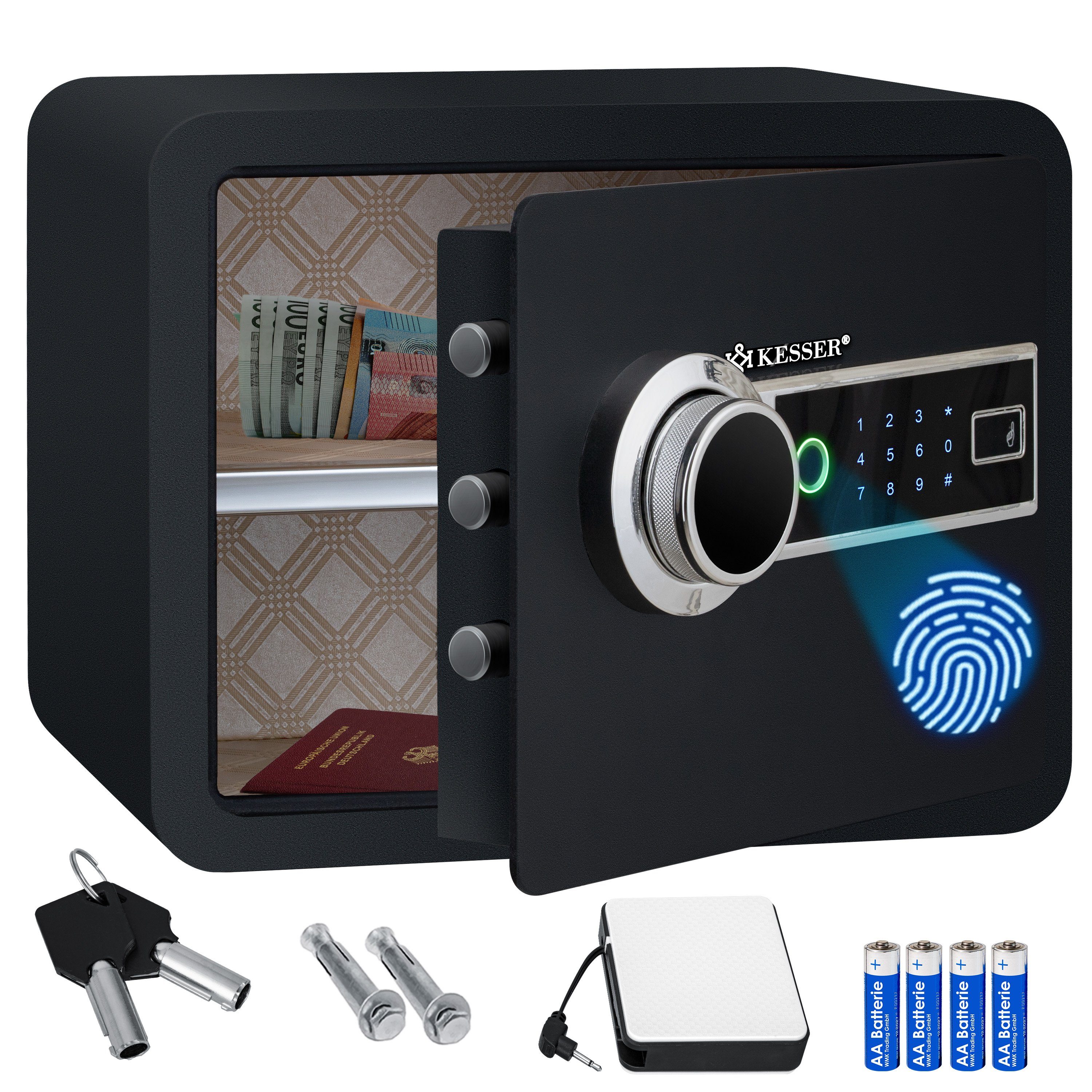 Elektronisch Safe Tresor mit Zahlencode Notschlüssel LED Geld Möbel Tresor K * 