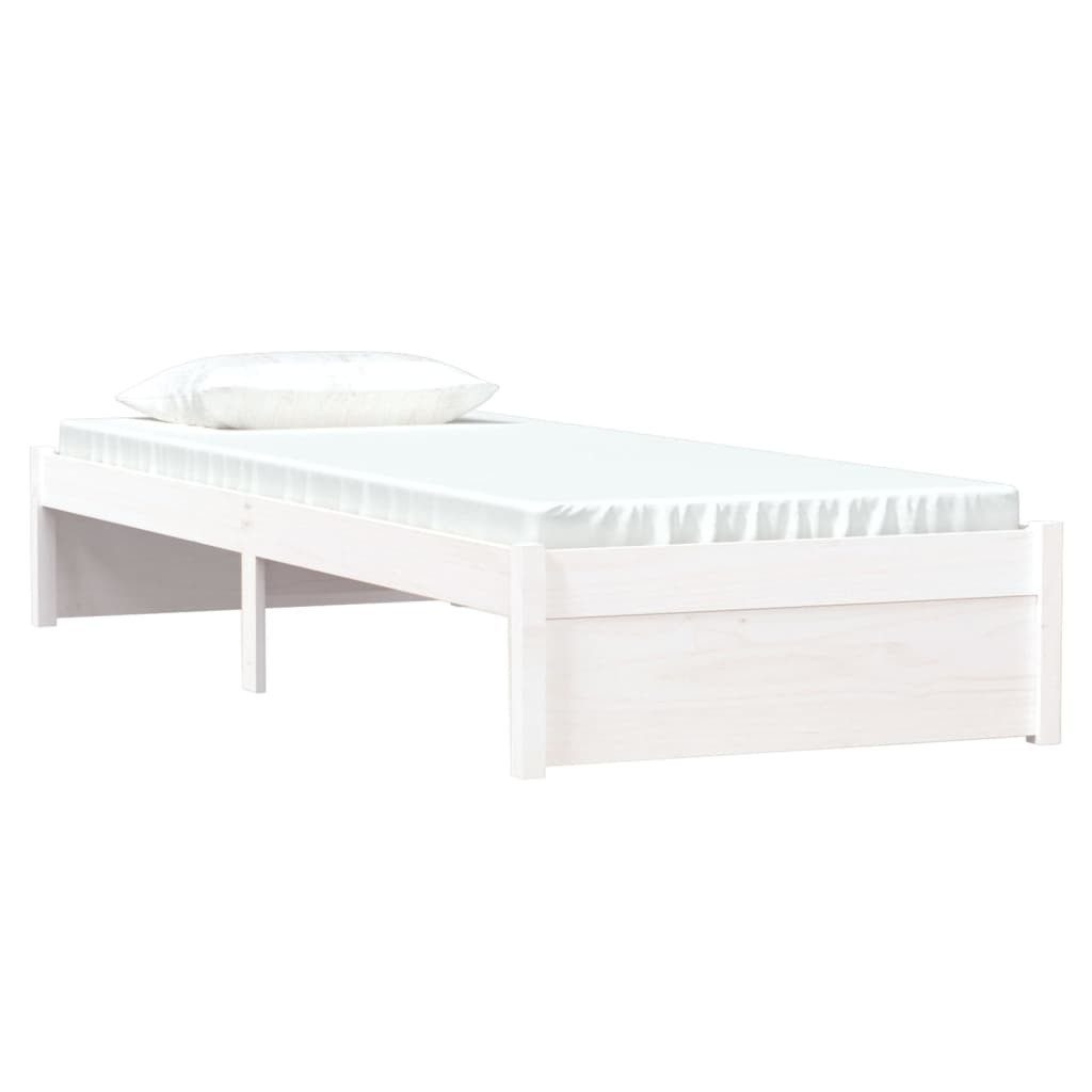 vidaXL Bett Massivholzbett ohne Matratze Weiß günstig online kaufen