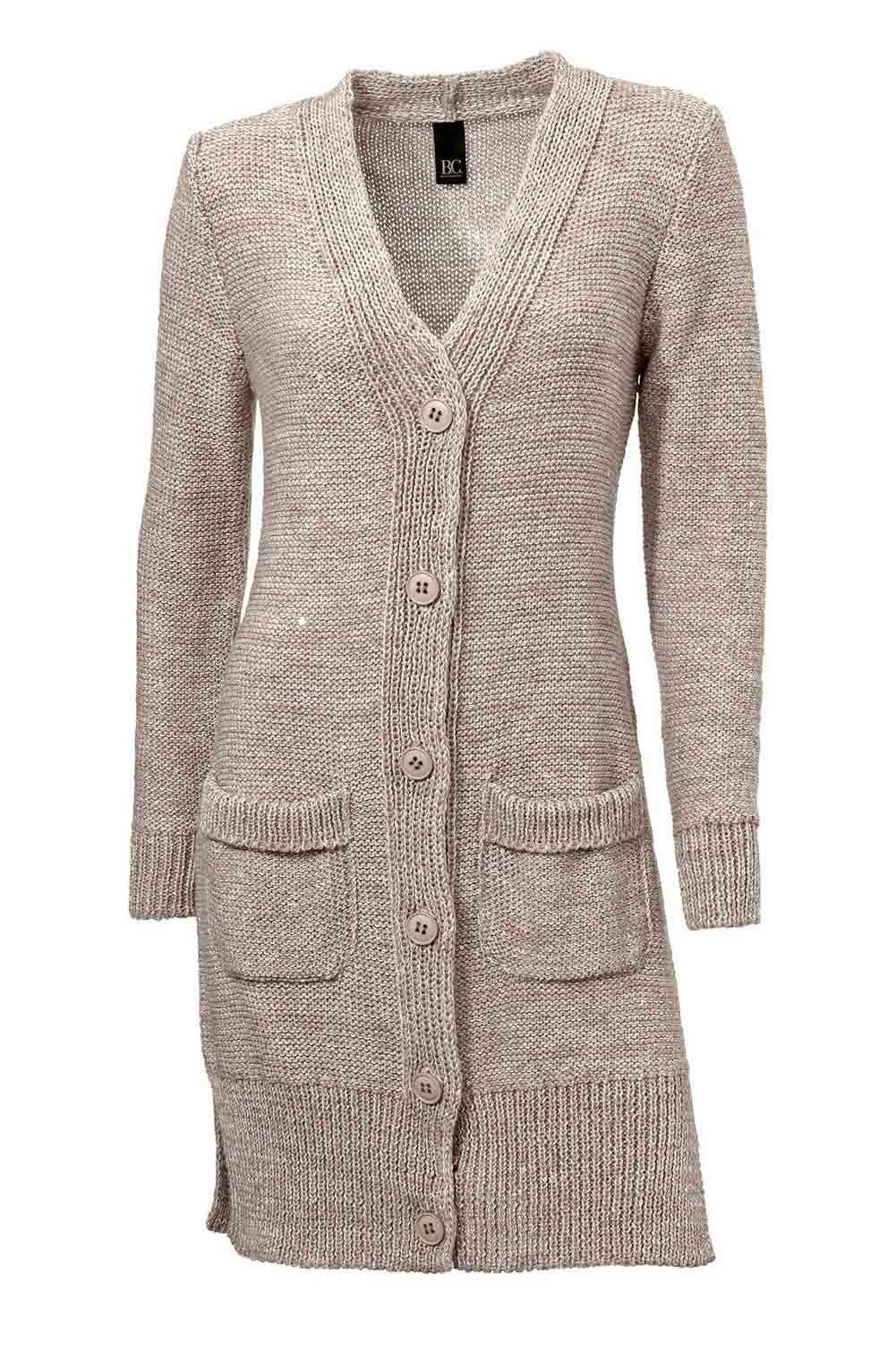 heine by Best taupe Best - B.C. Damen Heine Longstrickjacke, Strickjacke Connections Connection