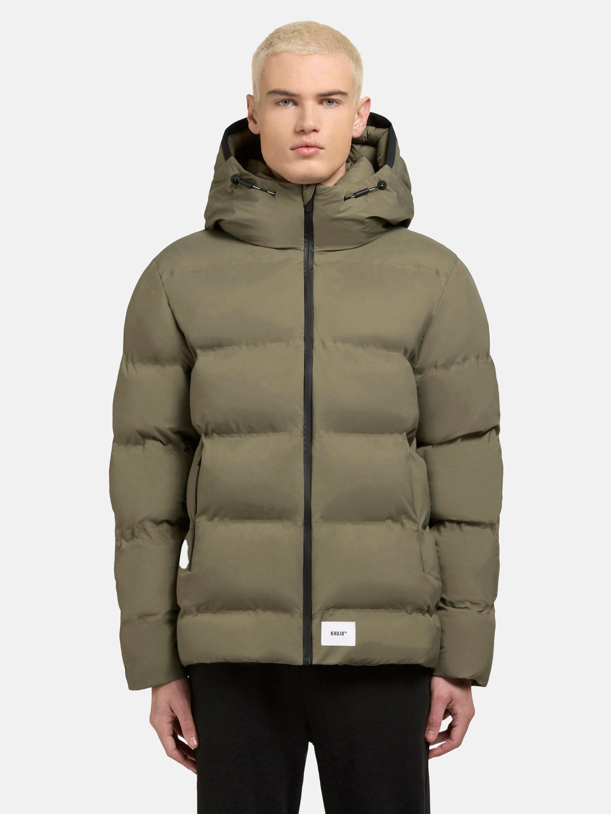 khujo Steppjacke Silas2 Warme Herren Winterjacke mit großer Kapuze