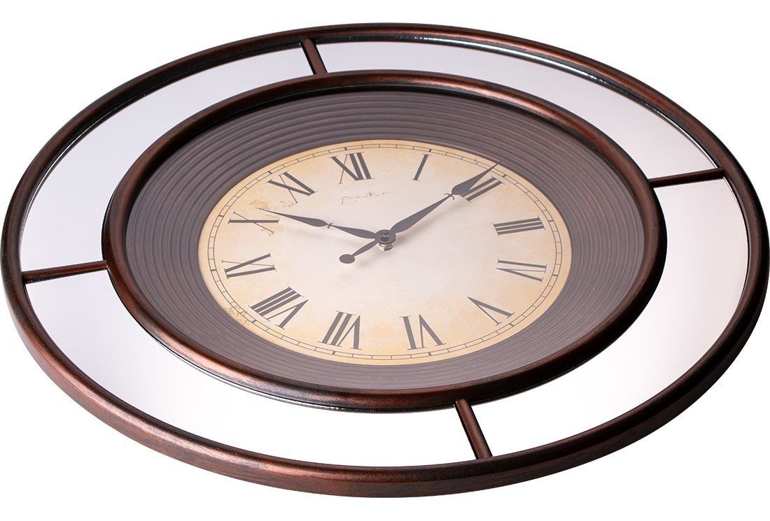 Dekonaz Wanduhr XL, Wanduhr, Römische Zahlen, 62x62 cm