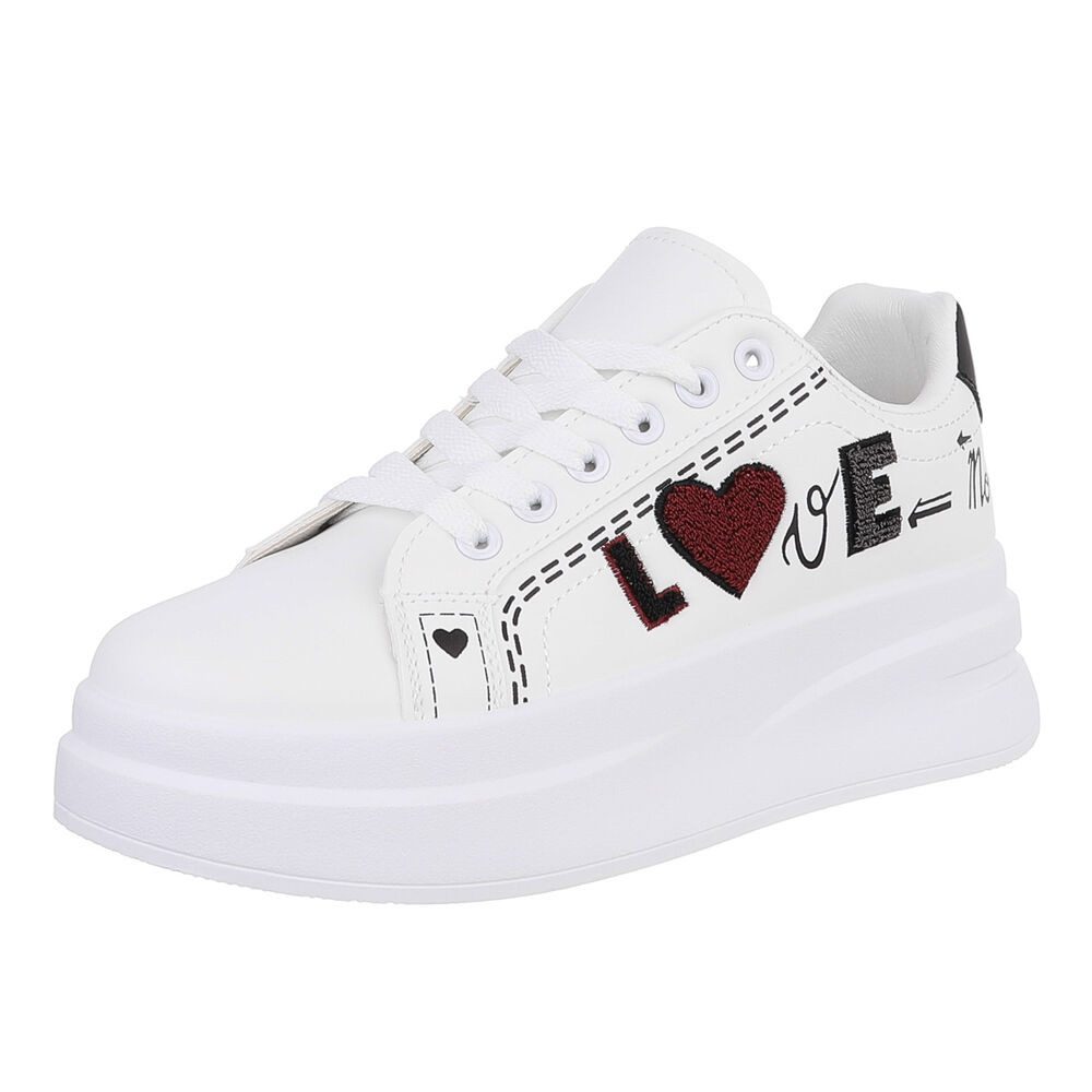 Ital-Design Modischer Sneaker mit Stickdetails für günstig online kaufen