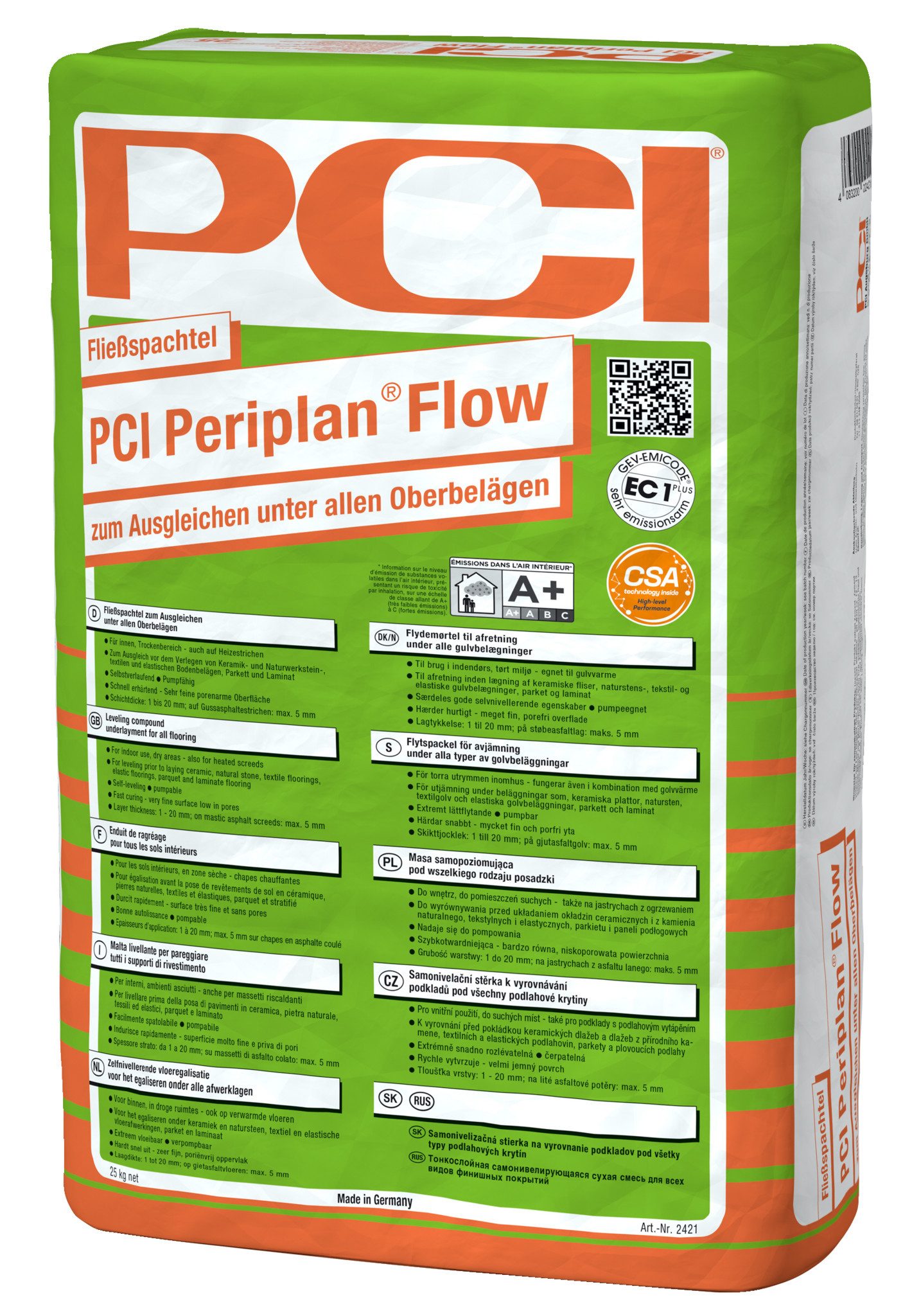 PCI Flächenspachtel PCI Periplan® Flow 25 kg