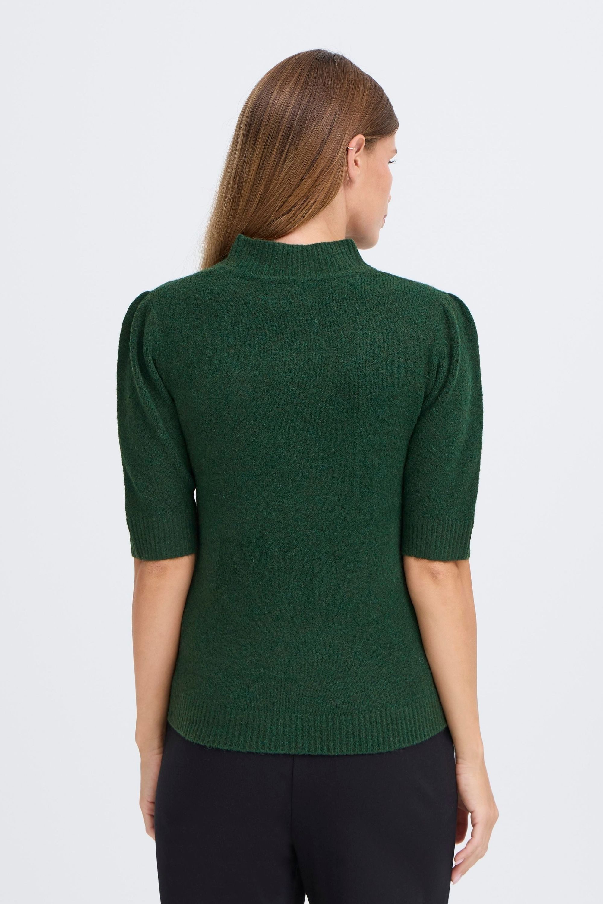 OXMO Strickpullover OXSif Modischer Kurzarm-Pullover