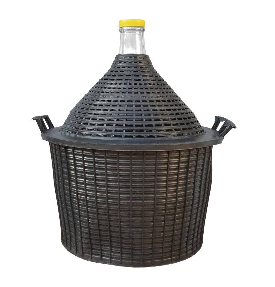 Vina Vorratsglas Glasballon im Schutzkorb, Glas
