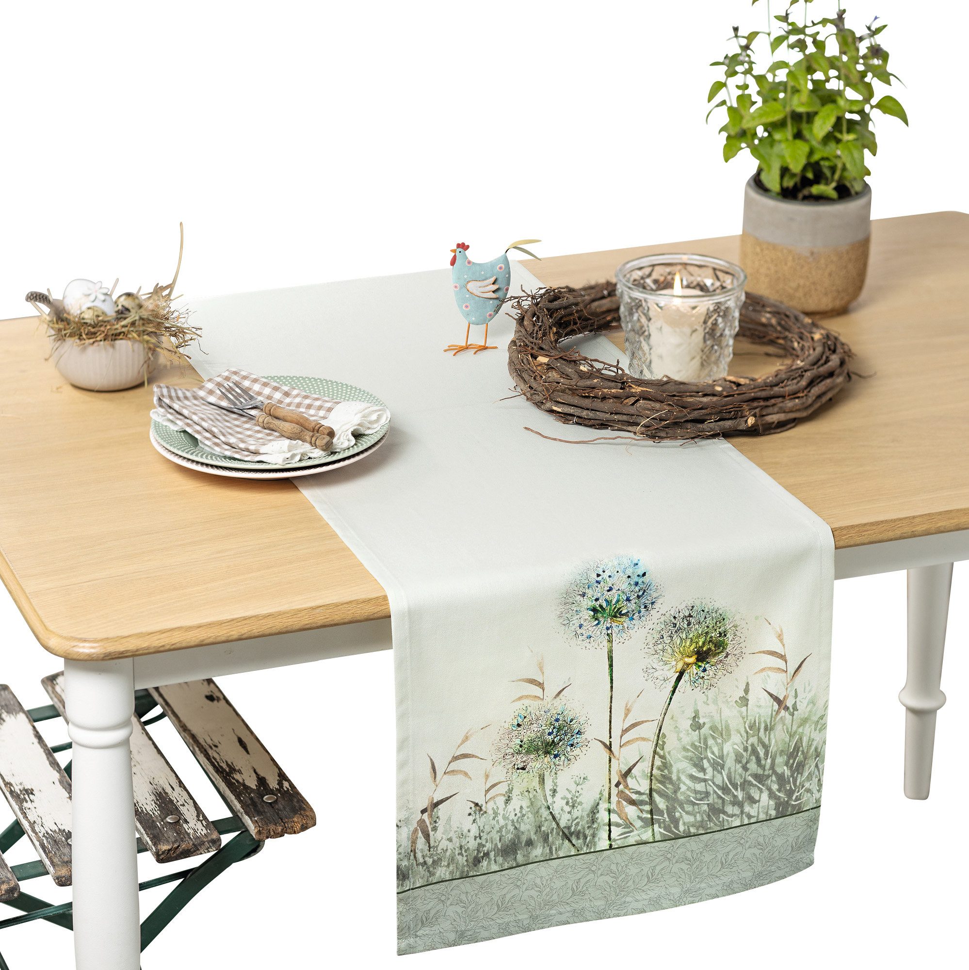 Tischdecke Tischläufer "Blütenwiese", Blumen günstig online kaufen