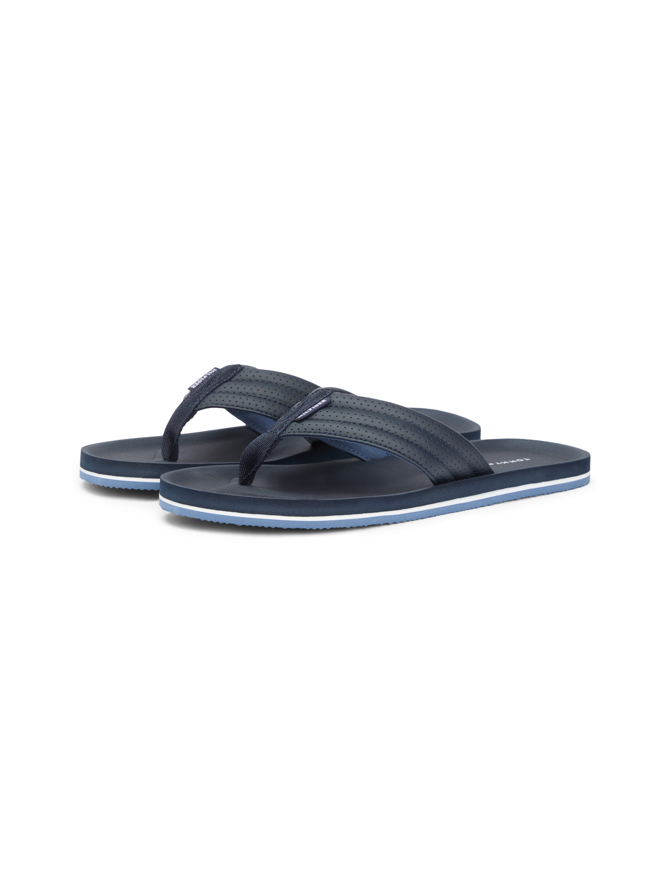 Tommy Hilfiger COMFORT PADDED PERF BEACH SANDAL Zehentrenner Sommerschuh, S günstig online kaufen
