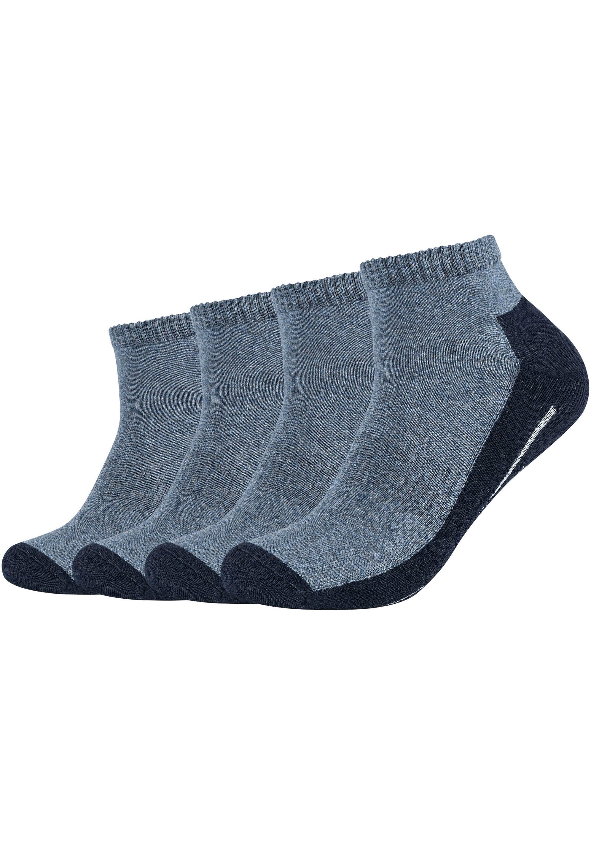 Camano Sportsocken (4er-Pack) mit entlastender Halbplüschsohle