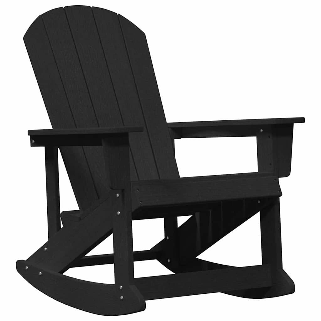 vidaXL Gartenstuhl Adirondack-Schaukelstuhl Schwarz 73,5 x günstig online kaufen
