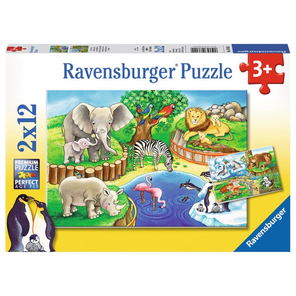 Im Puzzleteile Tiere Zoo, 24 Puzzle Ravensburger