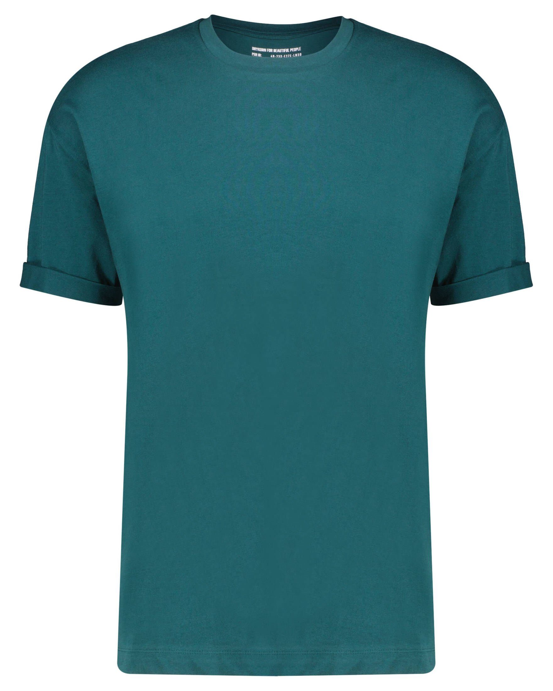 grün T-Shirt Herren (400) T-Shirt Drykorn (1-tlg)