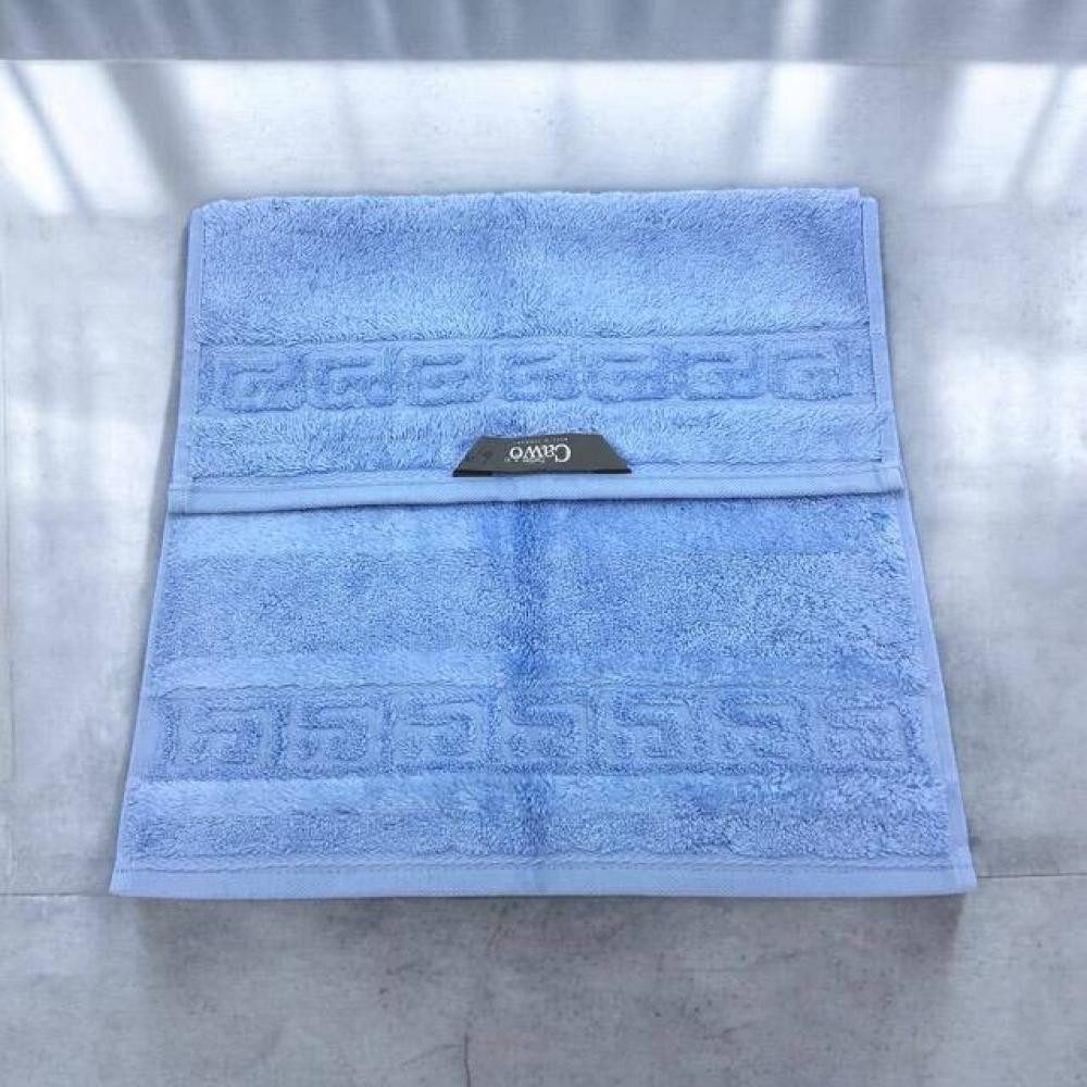 Cawö Gästehandtuch Noblesse Uni 1001 in Mittelblau von Cawö, Velours