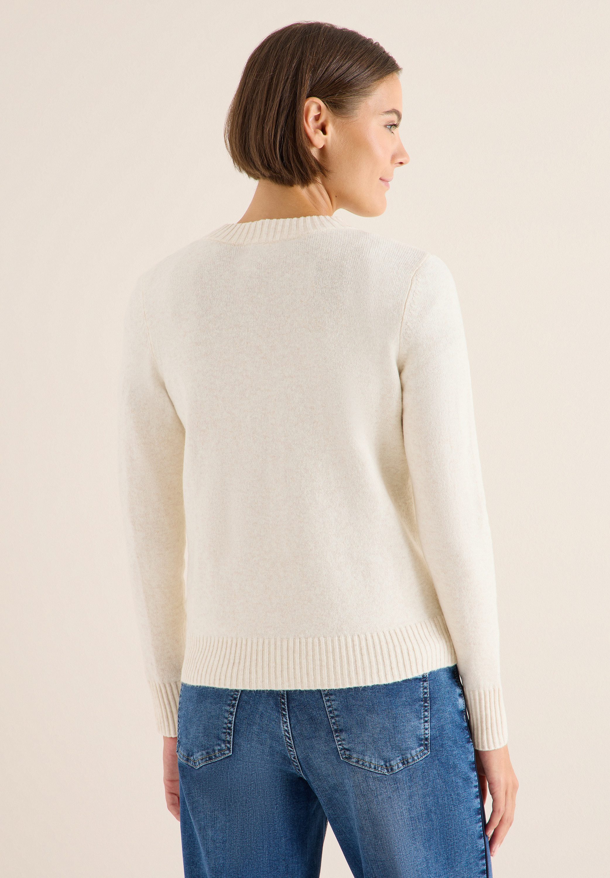 CECIL Cardigan im angenehmen Materialmix