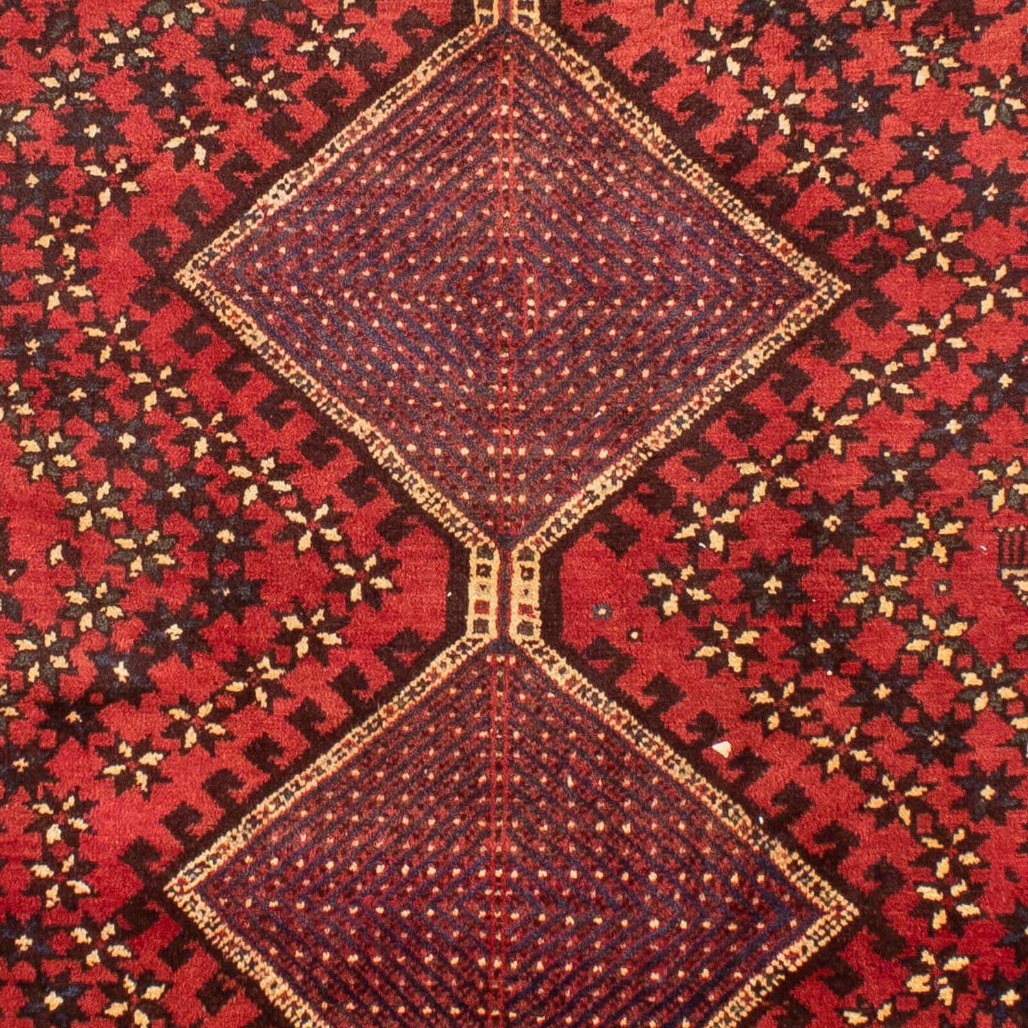 Medaillon Zertifikat Rosso x cm, 205 Unikat Höhe: Wollteppich 10 mit morgenland, mm, Shiraz rechteckig, 290