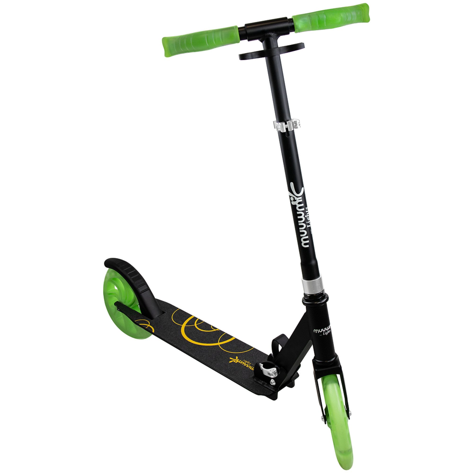 Muuwmi Scooter Muuwmi Lights Aluminium Scooter GLOW 200 mm, (mit