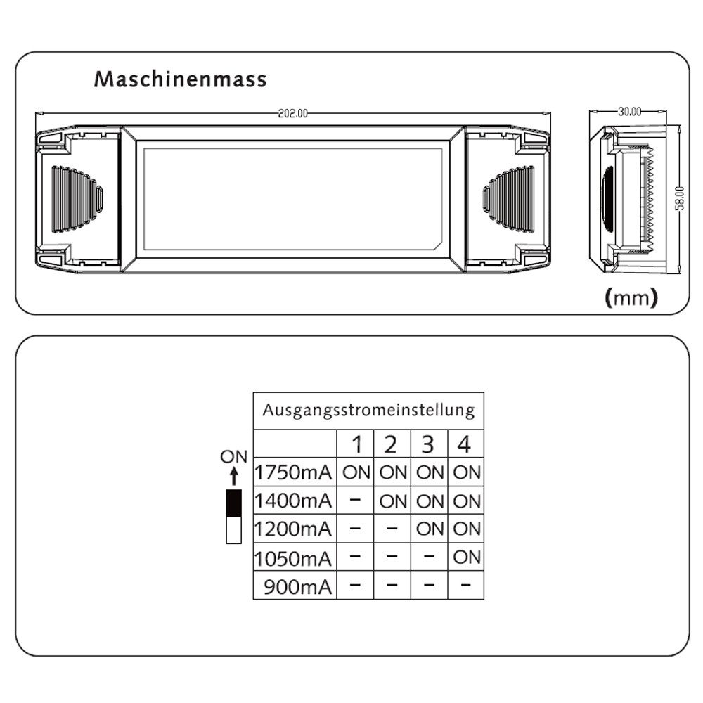 Merrytek ML60C-PDV 60W DALI 1-10V pushDIM dimmbar LED-Treiber für LED Lampe LED Trafo (Flimmerfreies Dimmen, DALI, 1–10V, PushDIM, Standby <0,5W)