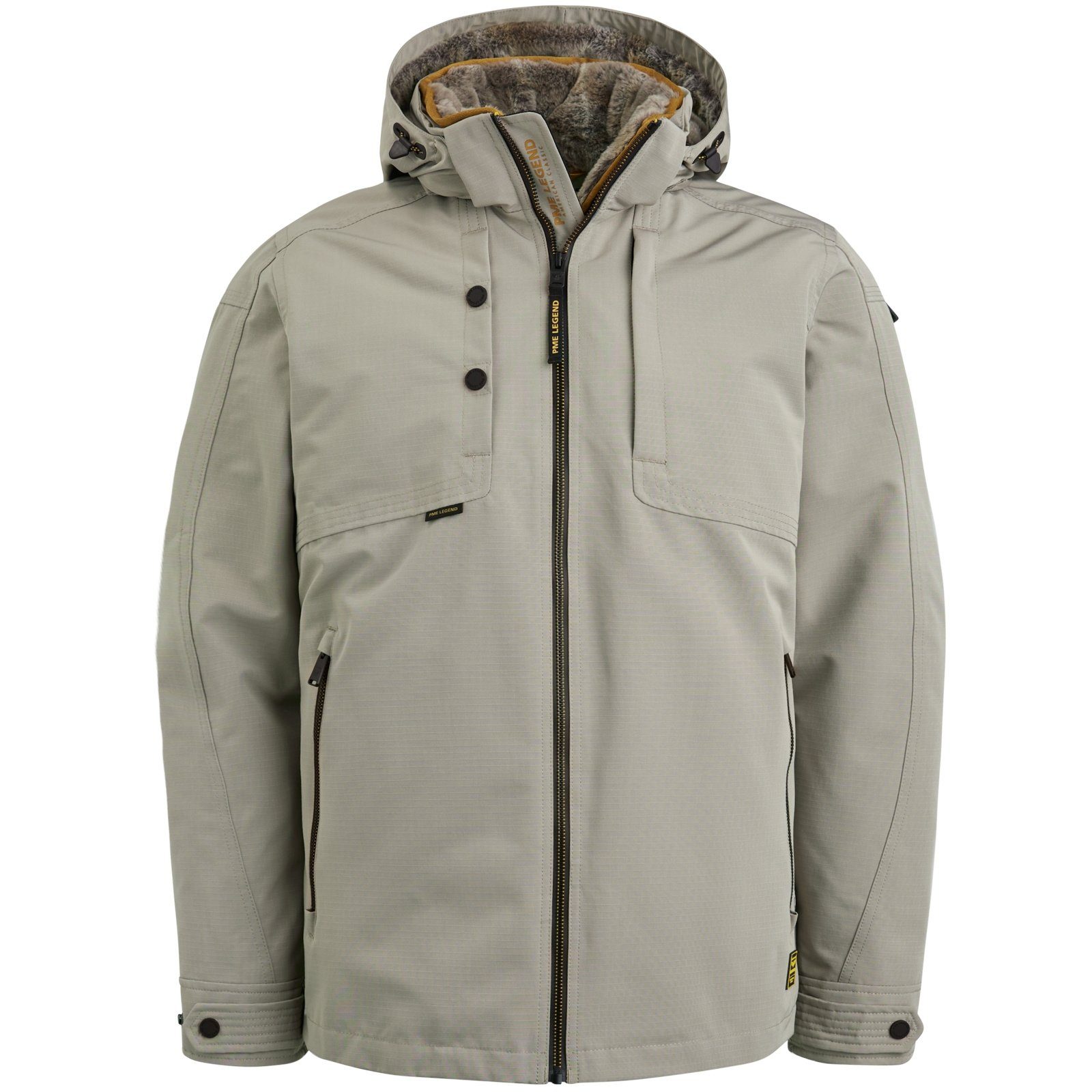 PME LEGEND Winterjacke Semi long jacket SNOWPACK ICON 2.0 Trail Ripstop vintage khaki
