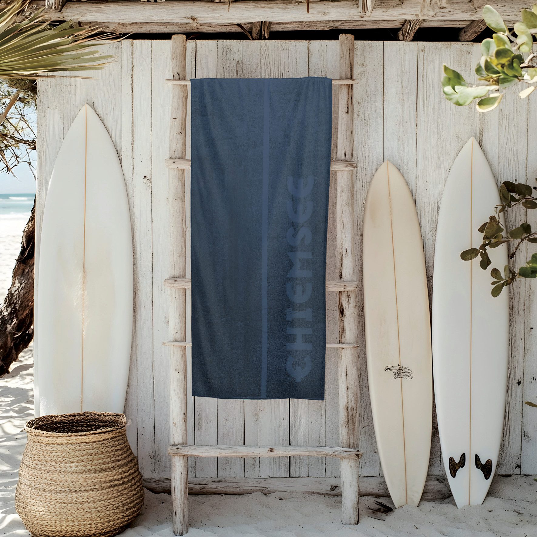 Chiemsee Strandtuch, Badetuch, Sporttuch, Saunatuch 90 x 180 cm, 100% Baumw günstig online kaufen