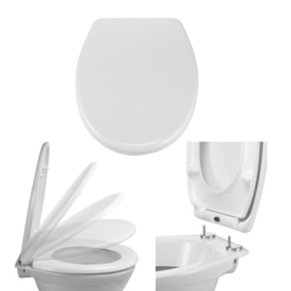 Haushalt International WC-Sitz WC-Sitz aus Duroplast mit Schnellverschluss & Soft Close (1-St)