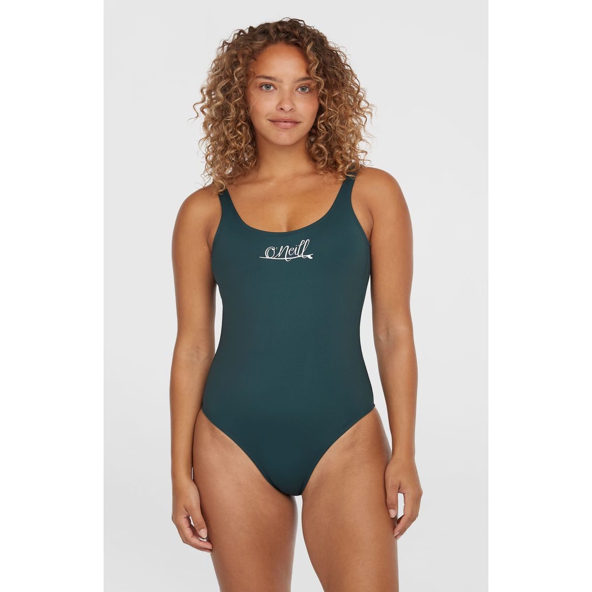 O'Neill Badeanzug Esssentials O'neill Script Swimsuit Minimalistischer Badeanzug mit offenem Rücken, stilvollem Schriftzug