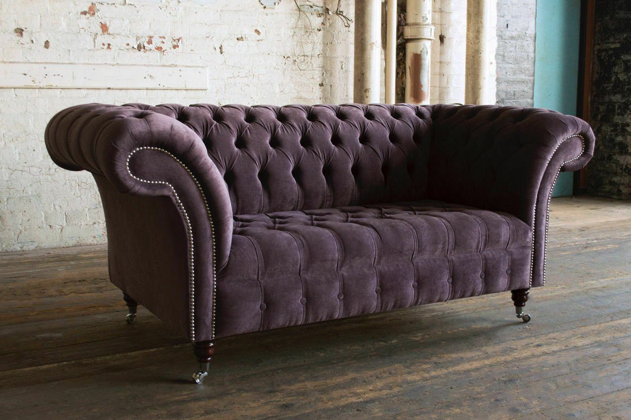 JVmoebel 3-Sitzer Chesterfield Design Luxus Polster Sofa Couch Sitz Garnitur Textil #Z1, Made in Europe