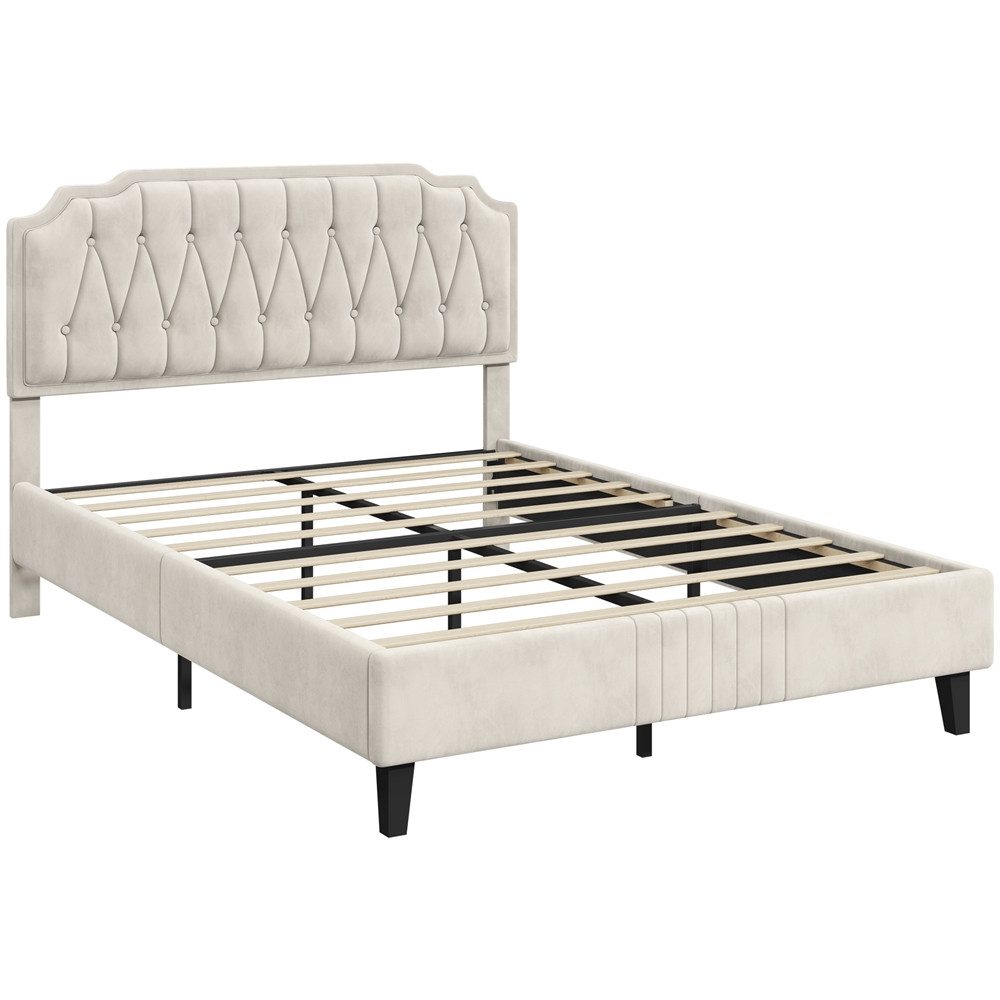 Yaheetech Polsterbett Bettgestell, Doppelbett 160 × günstig online kaufen