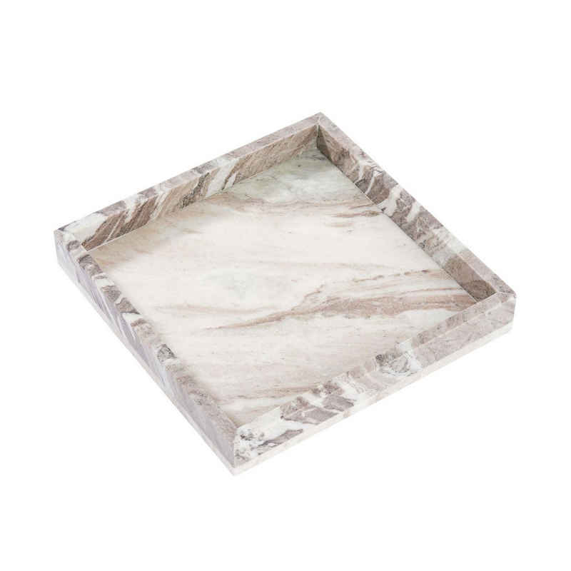 BUTLERS Dekotablett »MARBLE Marmor-Tablett L 30 x B 30cm«