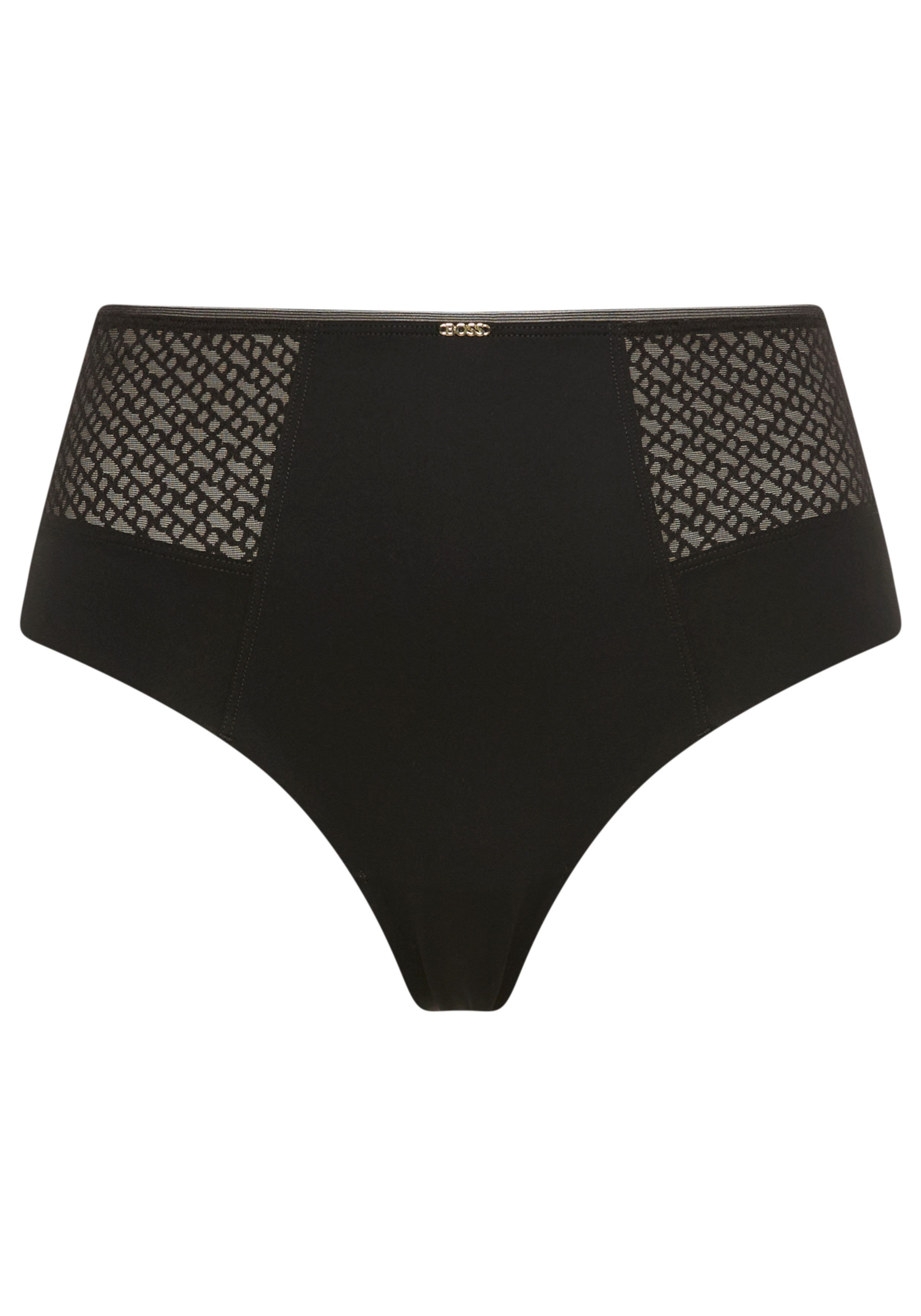 BOSS Formstring B LACE mit Meshdetails, hoher Bund
