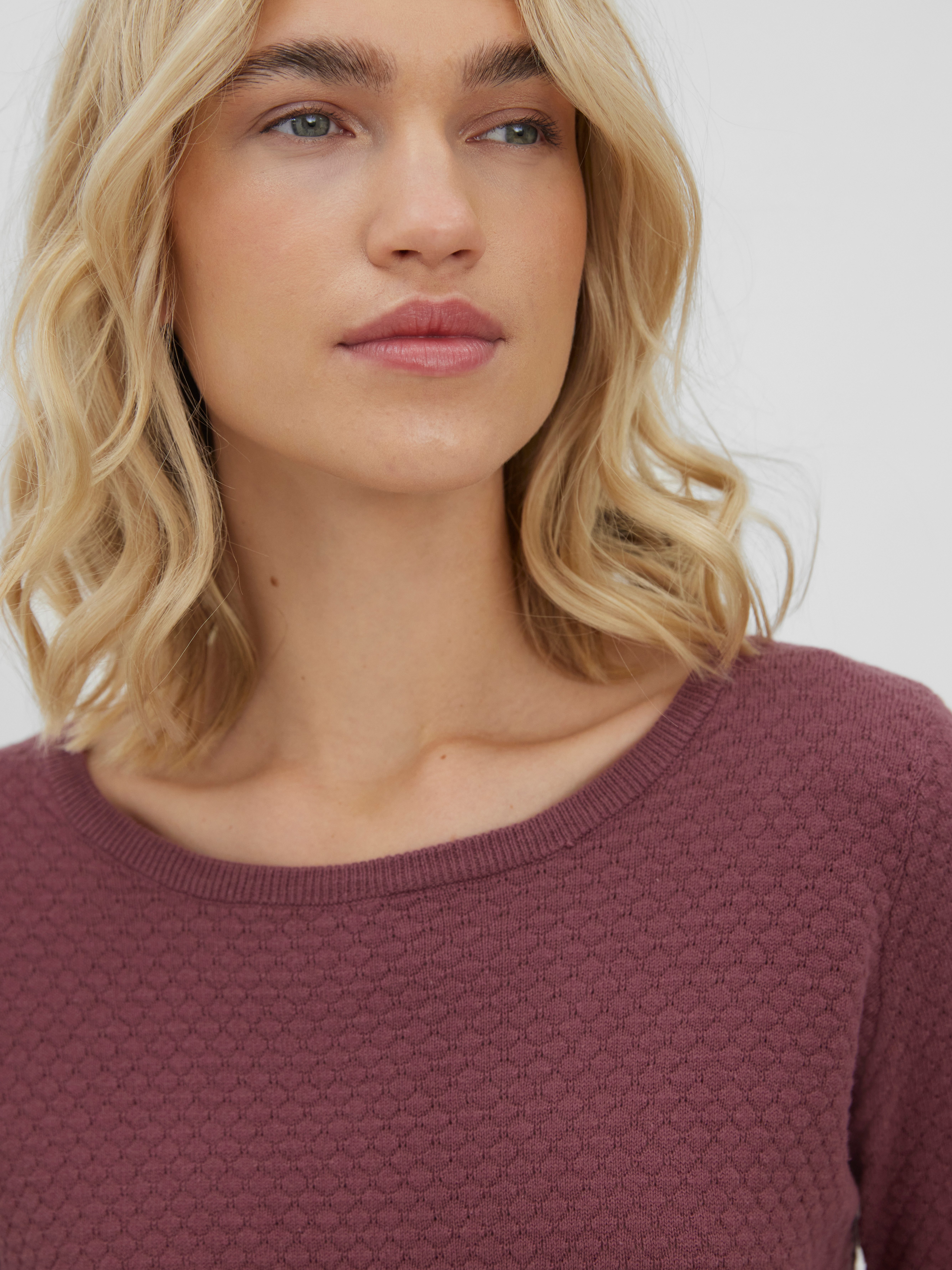 Vero Moda Rundhalspullover VMCARE STRUCTURE LS günstig online kaufen