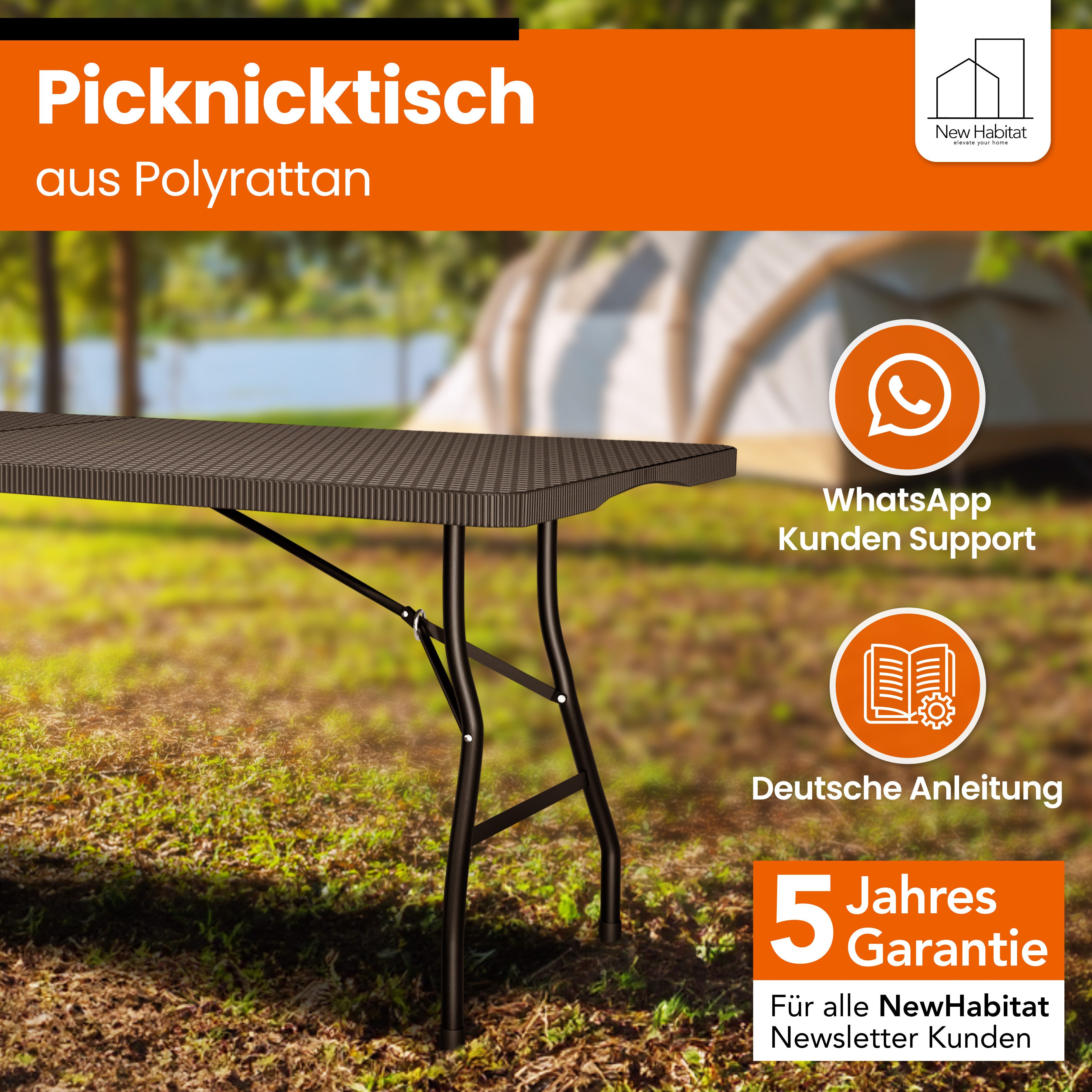 NewHabitat Gartentisch Buffettisch klappbar I Gartentisch günstig online kaufen
