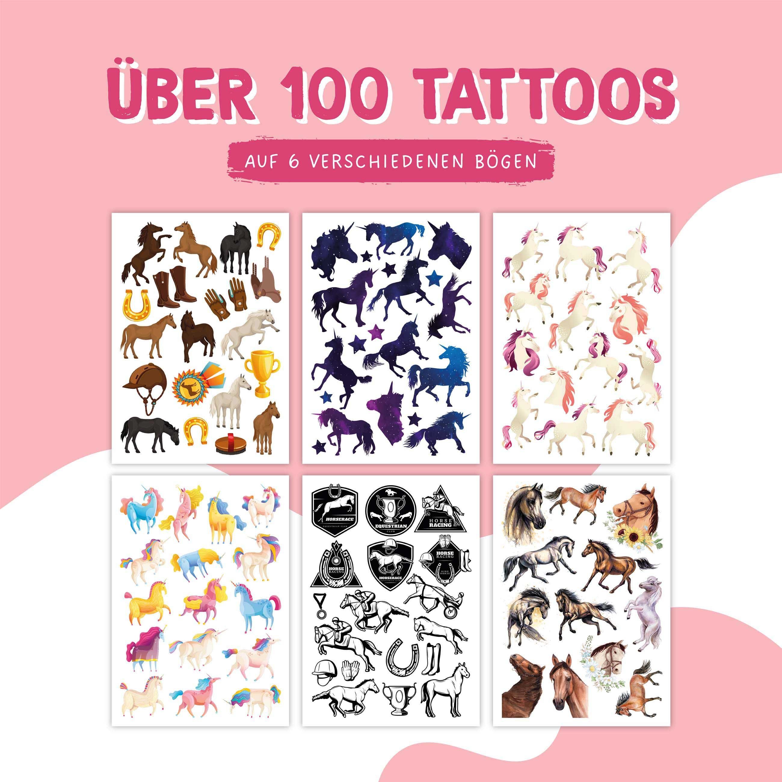 PAPIERDRACHEN Kindertattoo 100 Kindertattoos zum Aufkleben