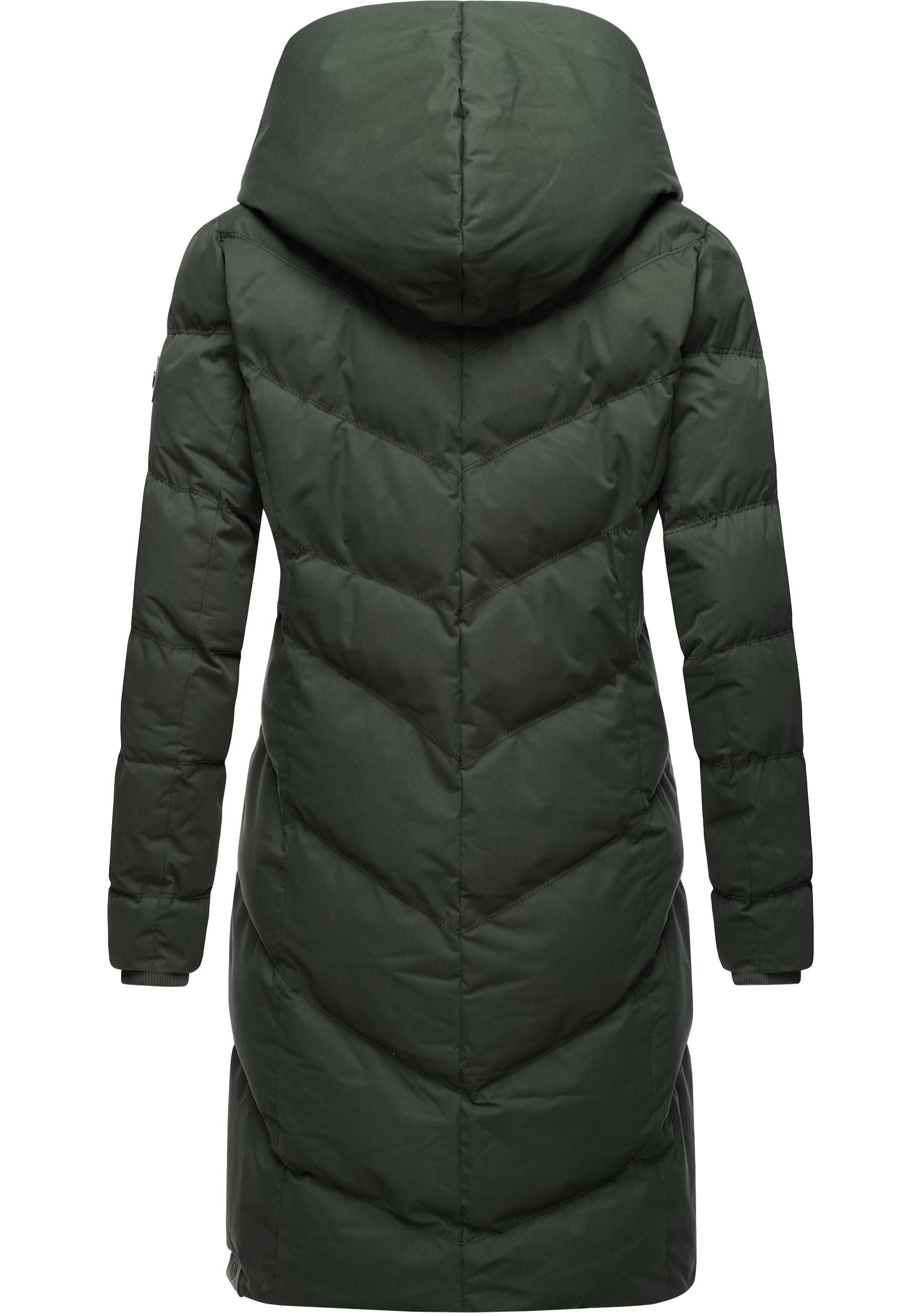 Ragwear Steppmantel Natalka stylischer, gesteppter Winterparka mit gefütterter Kapuze
