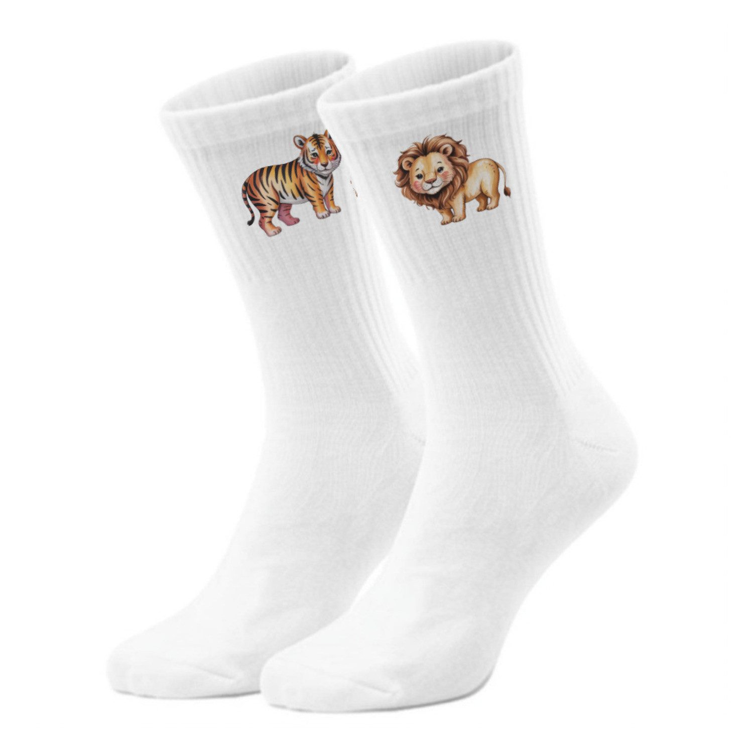 speecheese Freizeitsocken epicsocks Wilde Freunde Löwe und Tiger Socken in 37-41 im Paar