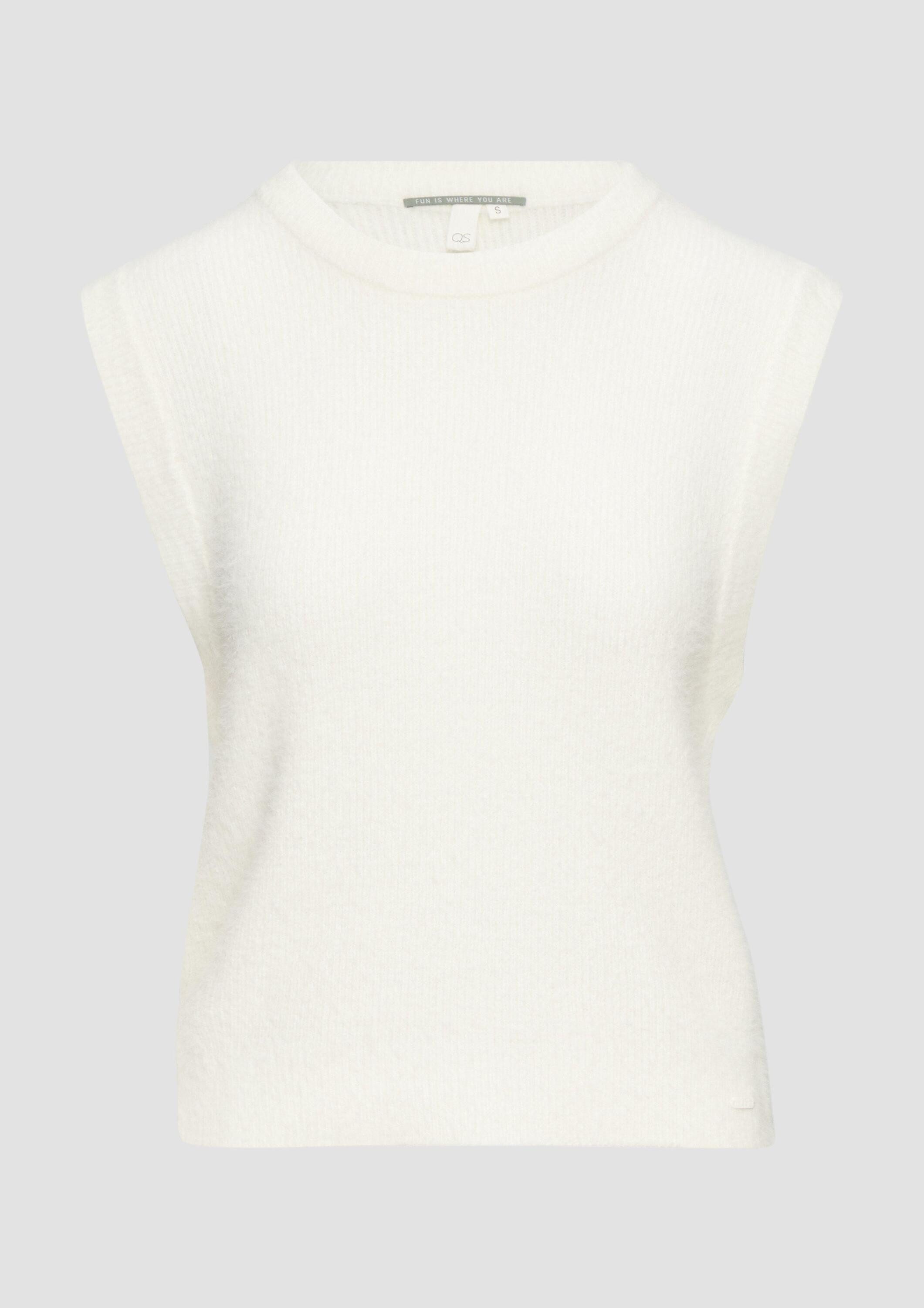 QS Longpullover Strickpullover Weicher Strickpullunder mit Crew Neck