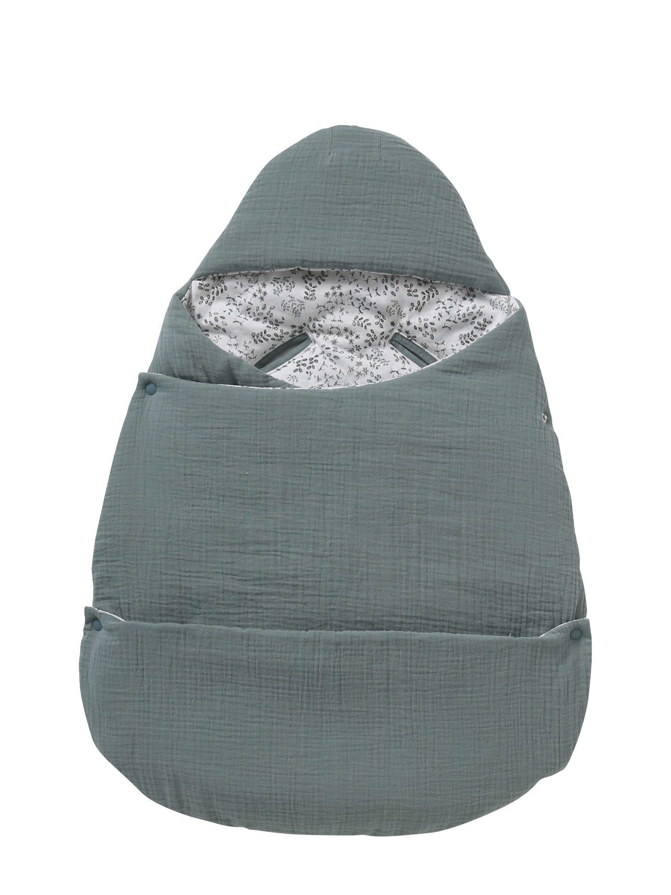 vertbaudet Fußsack 2-in-1 Baby Ausfahrsack/Wickelunterlage, Musselin, 1er-Pack