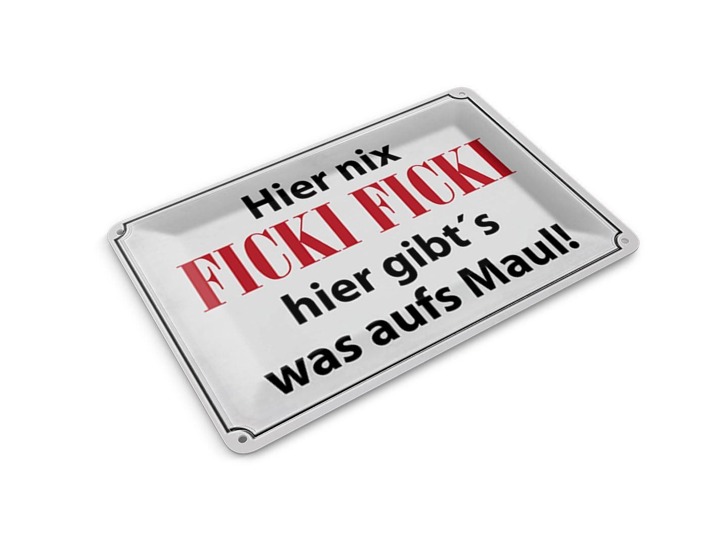 Femer GmbH Postkarte Spruch 10x14 cm Hier nix ficki ficki, unfrankiert