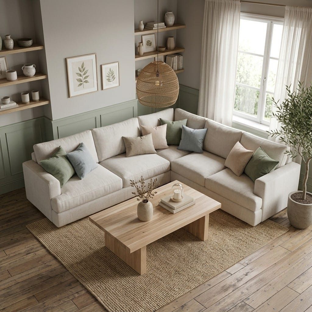 DaoWood Couchtisch Eleganter Couchtisch aus massivem Eichenholz Natur Transparent geolt, Lange 140,Lange 120,Breite 50cm,Hohe 40cm,Tischplattestarke 4cm