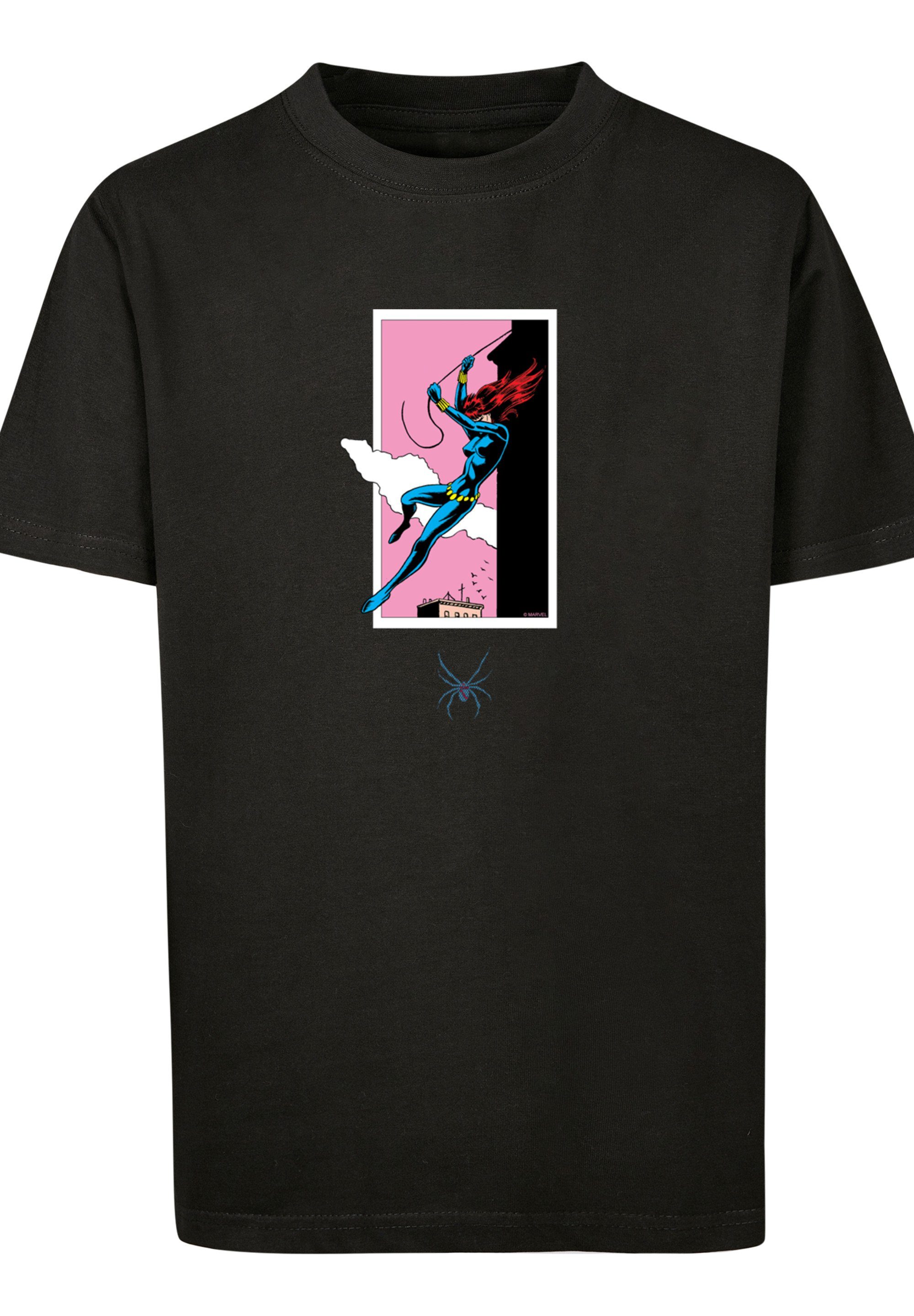 F4NT4STIC Kurzarmshirt Kinder Marvel Comics Black Widow Roof Jump with Kids  Basic Tee (1-tlg)