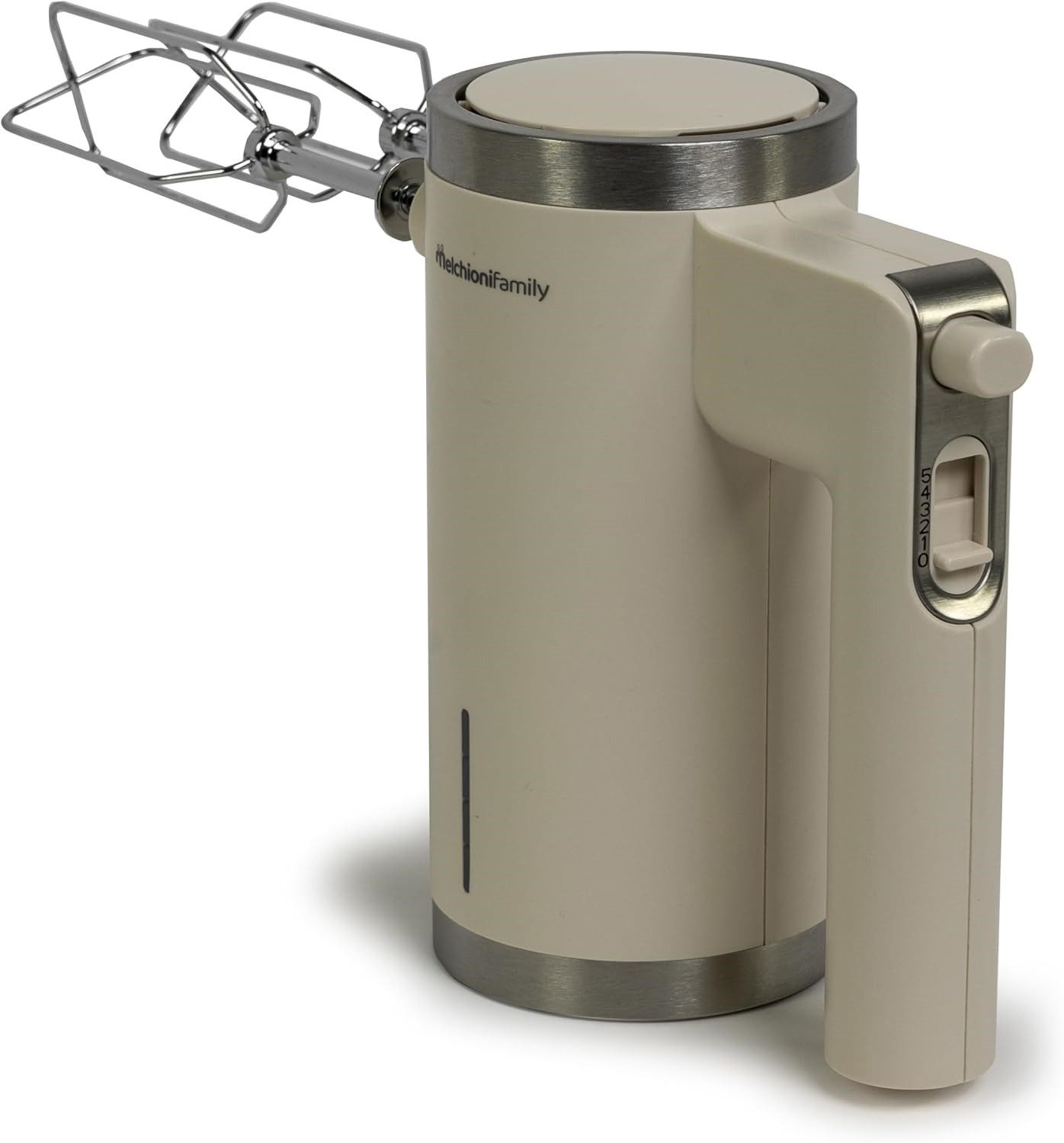 Melchioni Handmixer Wiederaufladbarer kabelloser Schneebesen mit, 5 Geschwindigkeiten