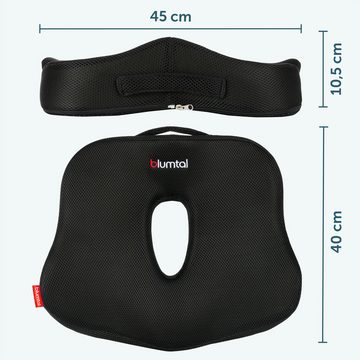 Blumtal Sitzkissen Ergonomisches Sitzkissen, Hämorrhoiden Sitzkissen, optimal für Büro & Auto