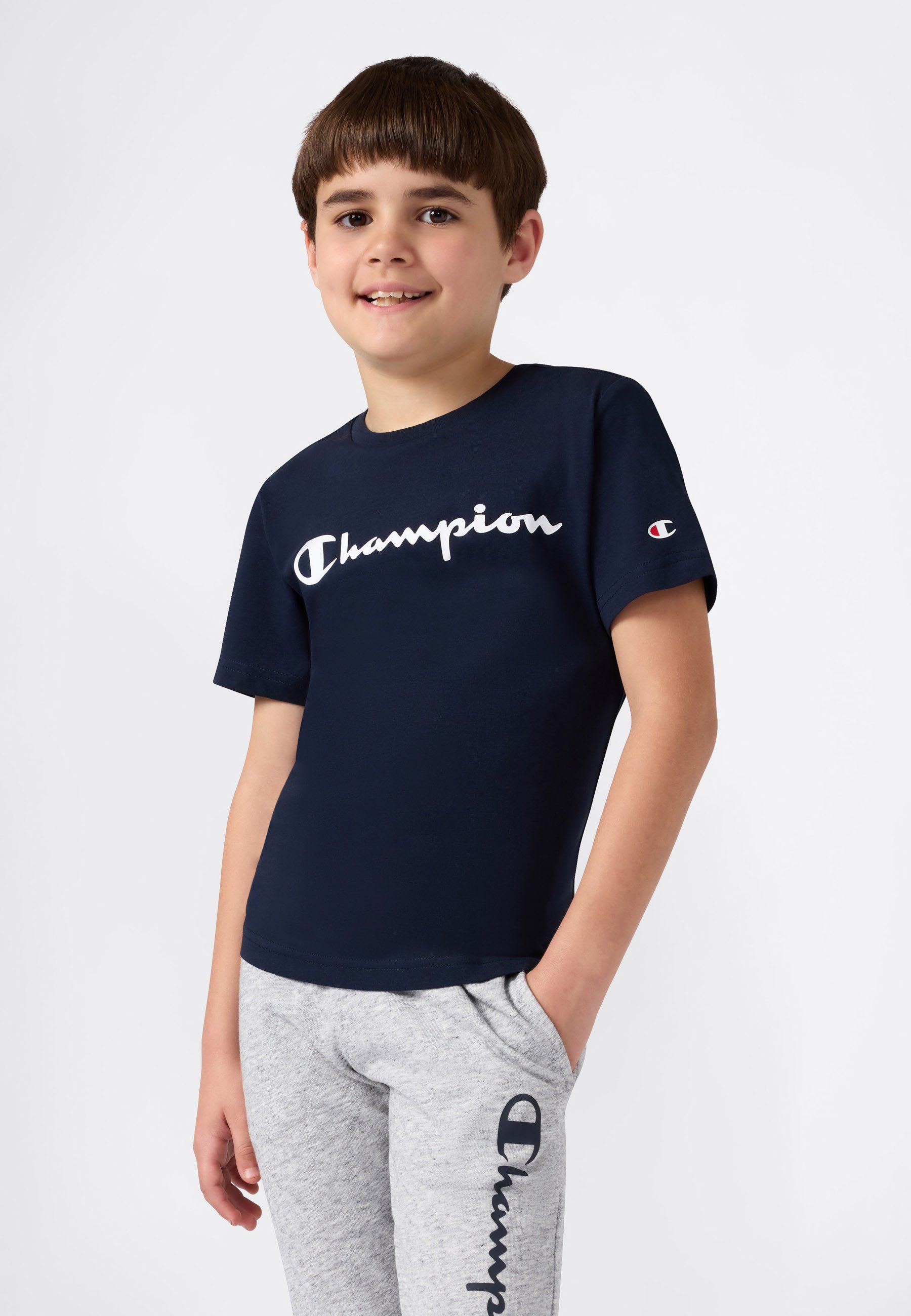 Champion T-Shirt SPORTWEAR T-SHIRT Standard Fit (1-tlg) für Kinder, Kurzarm, für Sportmode und aktive Freizeit