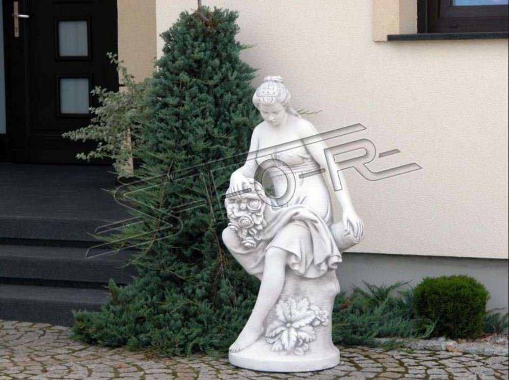 Skulptur Figur Statue Frau Skulpturen Figuren Skulptur Statuen Römische JVmoebel Garten