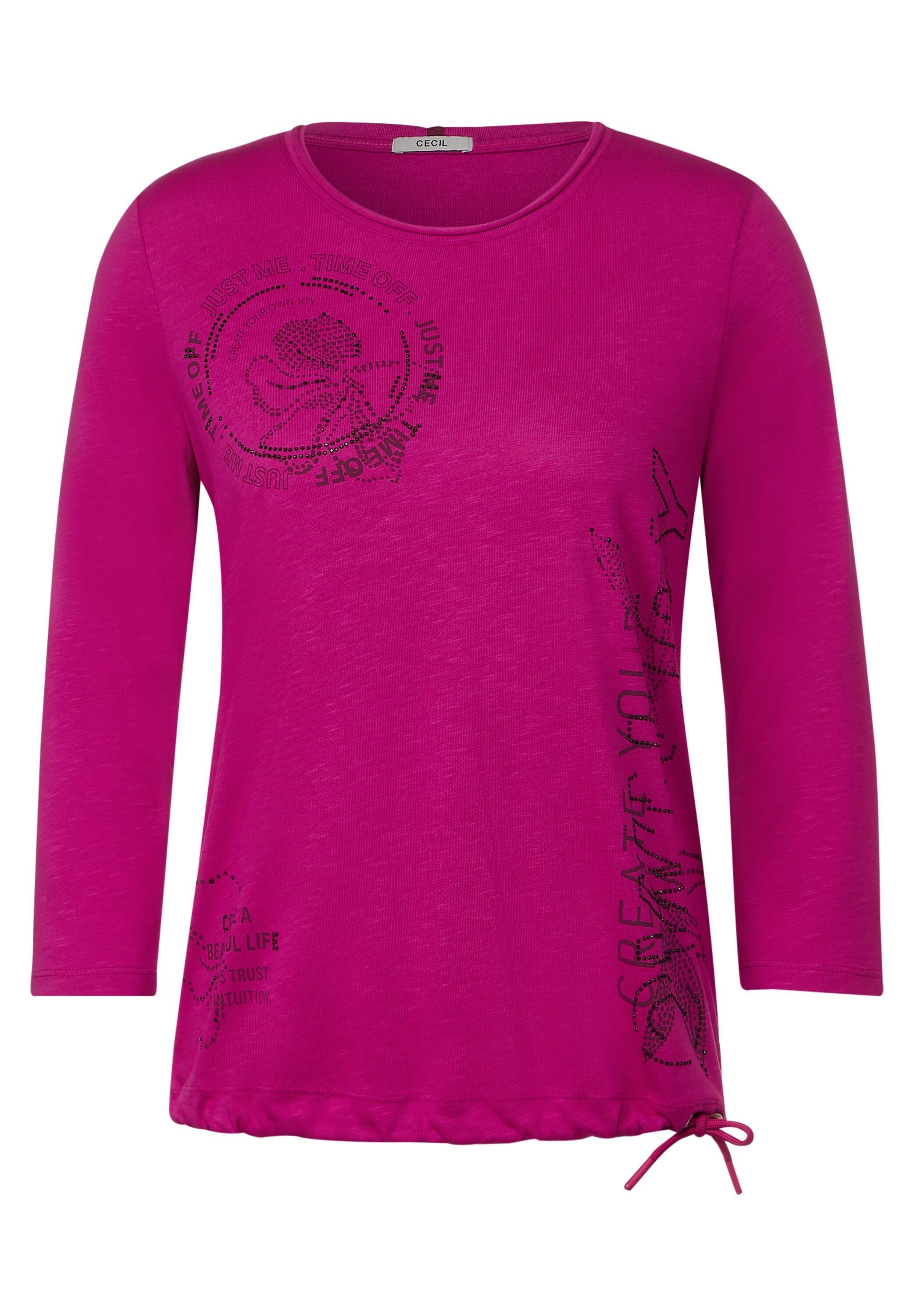 Cecil Langarmshirt cool pink | Rundhalsshirts